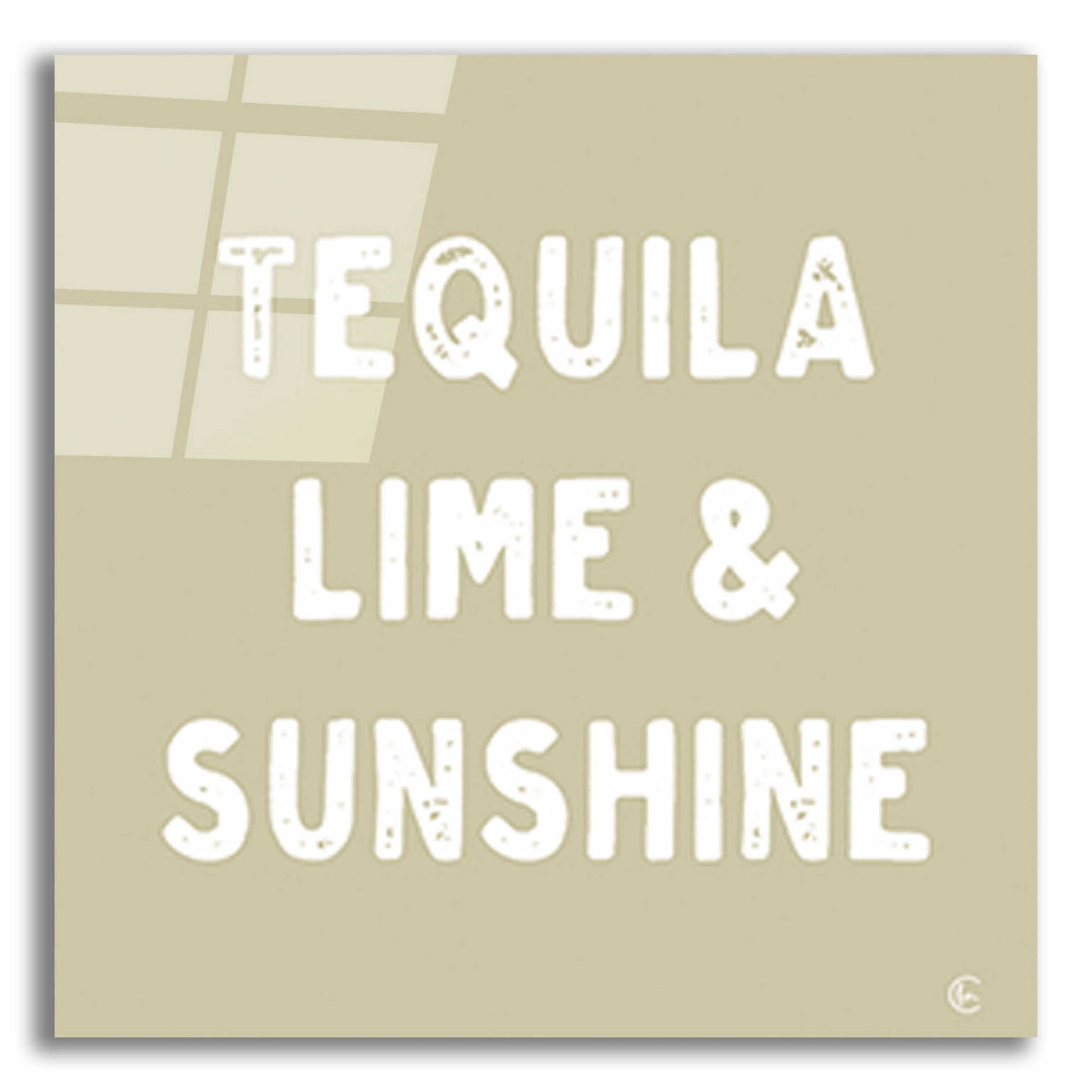 Epic Art 'Tequila, Lime & Sunshine' by Fearfully Made Creations, Acrylic Glass Wall Art,12x12