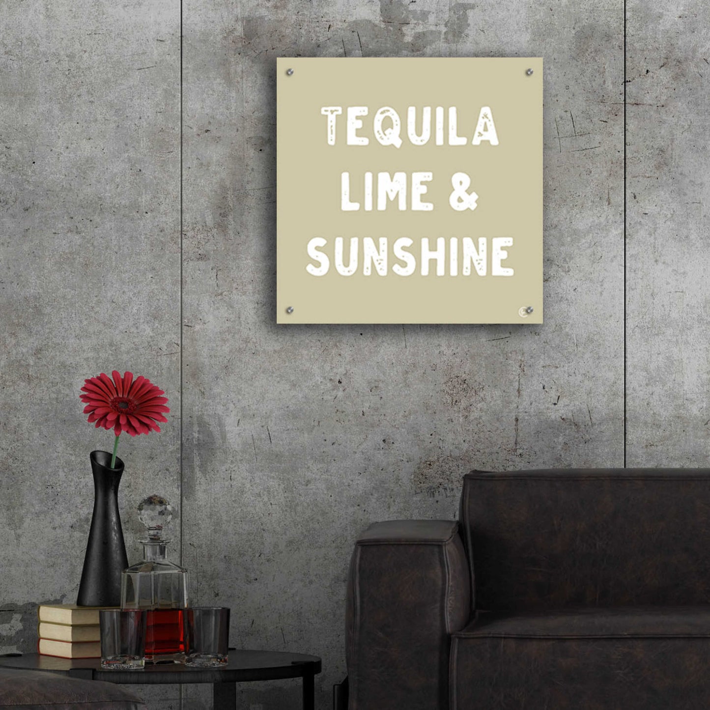 Epic Art 'Tequila, Lime & Sunshine' by Fearfully Made Creations, Acrylic Glass Wall Art,24x24