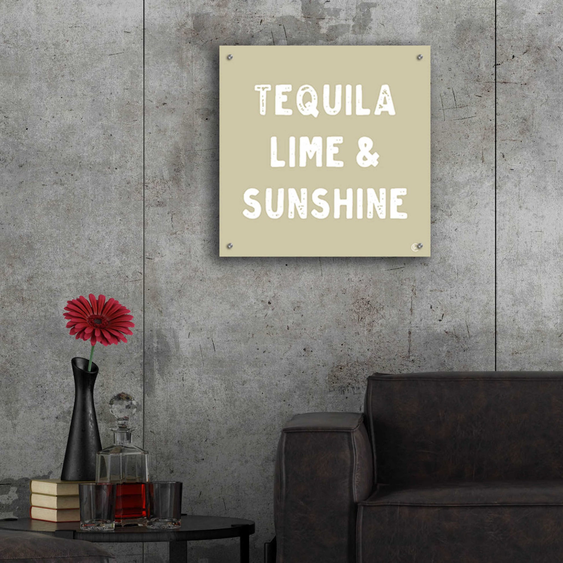 Epic Art 'Tequila, Lime & Sunshine' by Fearfully Made Creations, Acrylic Glass Wall Art,24x24