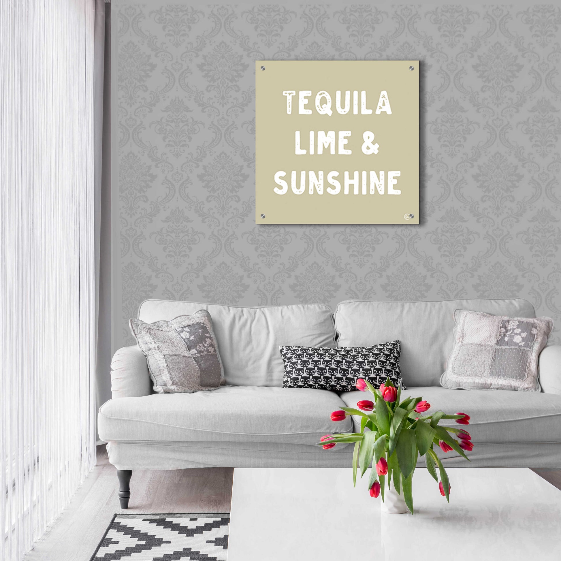 Epic Art 'Tequila, Lime & Sunshine' by Fearfully Made Creations, Acrylic Glass Wall Art,24x24