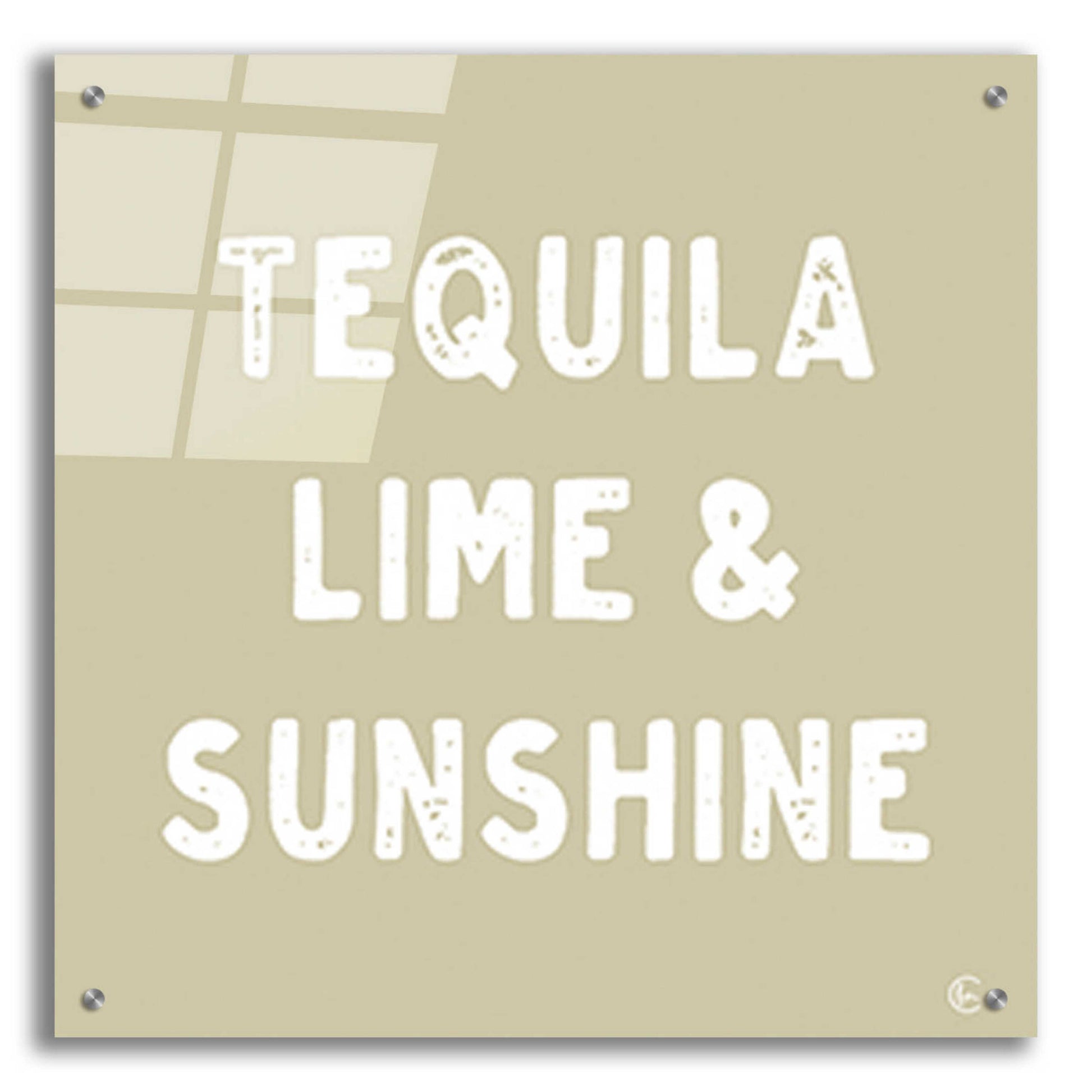 Epic Art 'Tequila, Lime & Sunshine' by Fearfully Made Creations, Acrylic Glass Wall Art,24x24