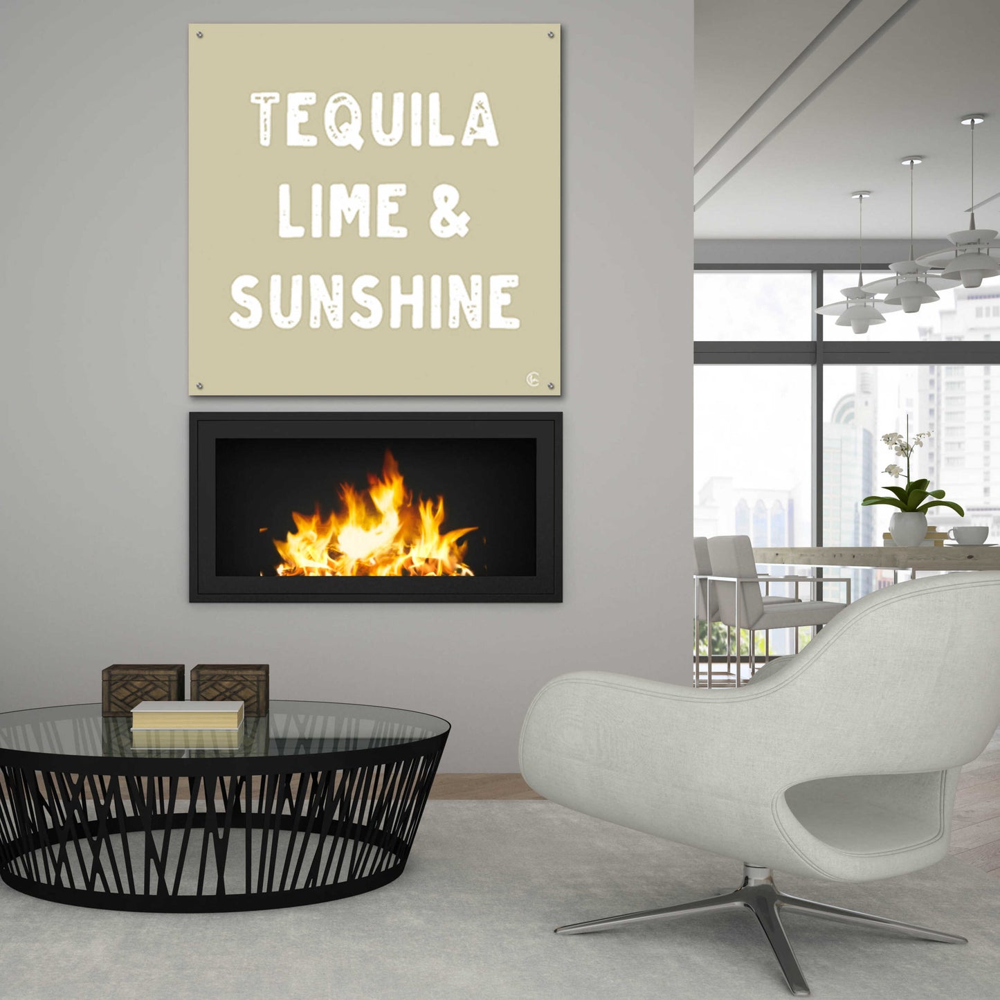 Epic Art 'Tequila, Lime & Sunshine' by Fearfully Made Creations, Acrylic Glass Wall Art,36x36