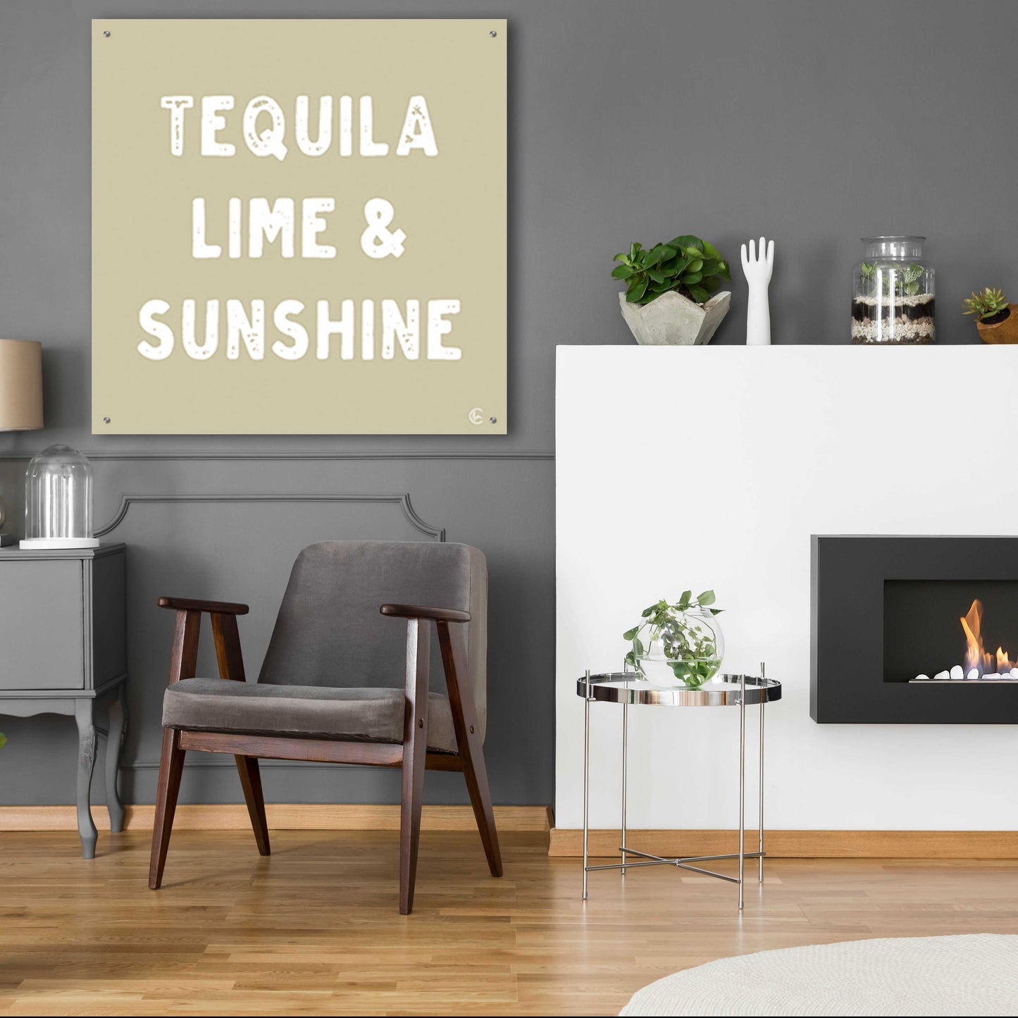 Epic Art 'Tequila, Lime & Sunshine' by Fearfully Made Creations, Acrylic Glass Wall Art,36x36