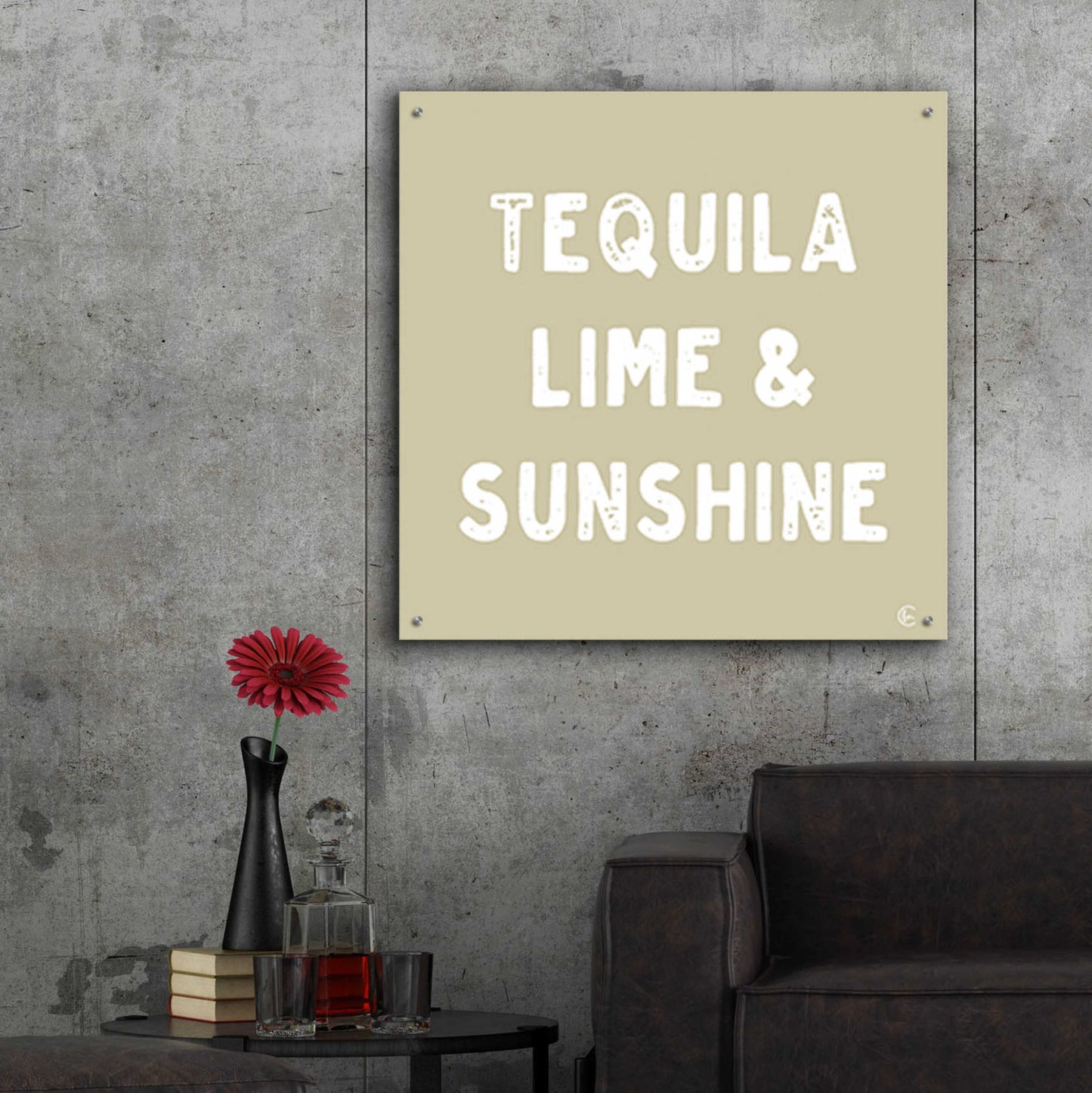 Epic Art 'Tequila, Lime & Sunshine' by Fearfully Made Creations, Acrylic Glass Wall Art,36x36