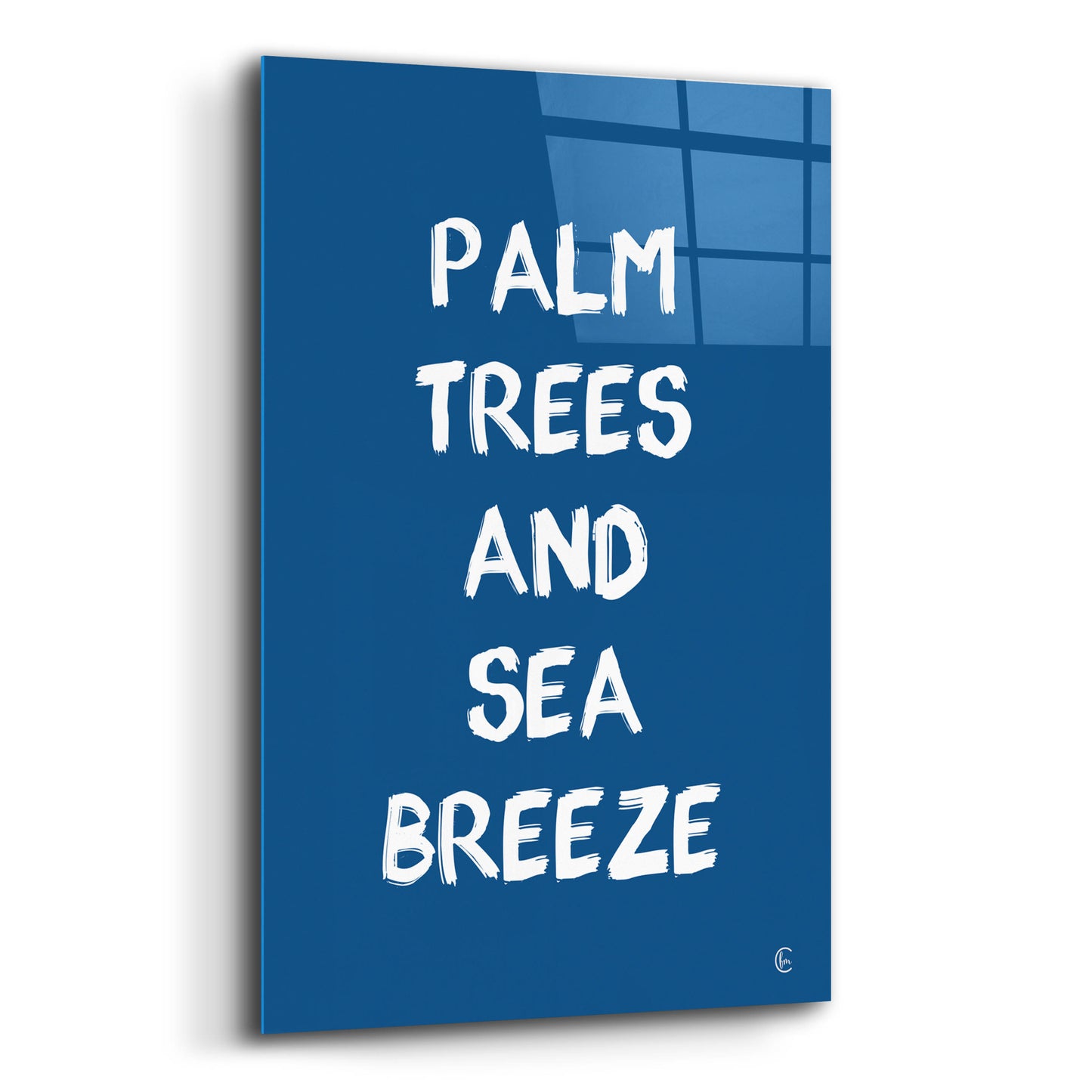 Epic Art 'Palm Trees and Sea Breeze' by Fearfully Made Creations, Acrylic Glass Wall Art,12x16