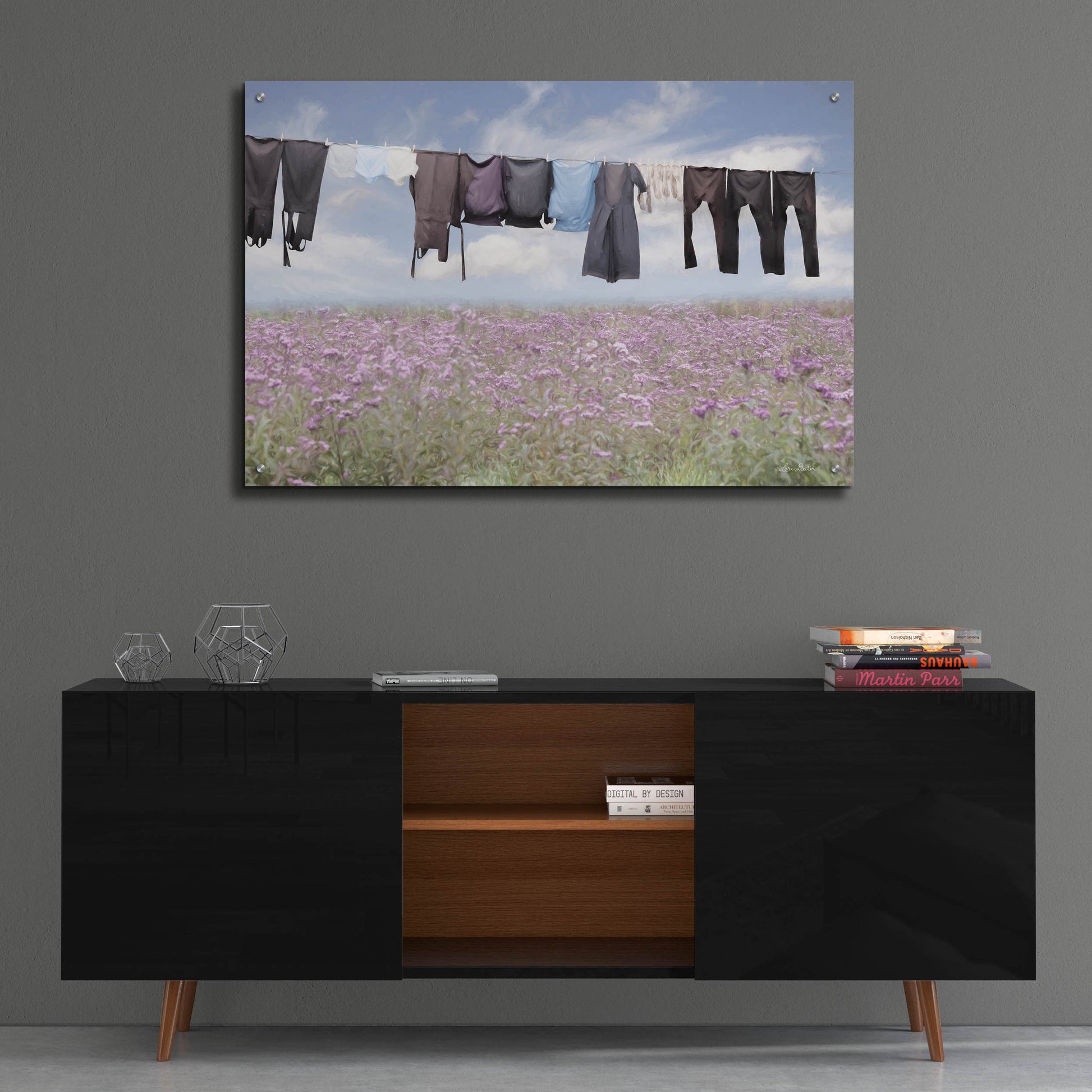 Epic Art 'Laundry Day 2' by Lori Deiter, Acrylic Glass Wall Art,36x24