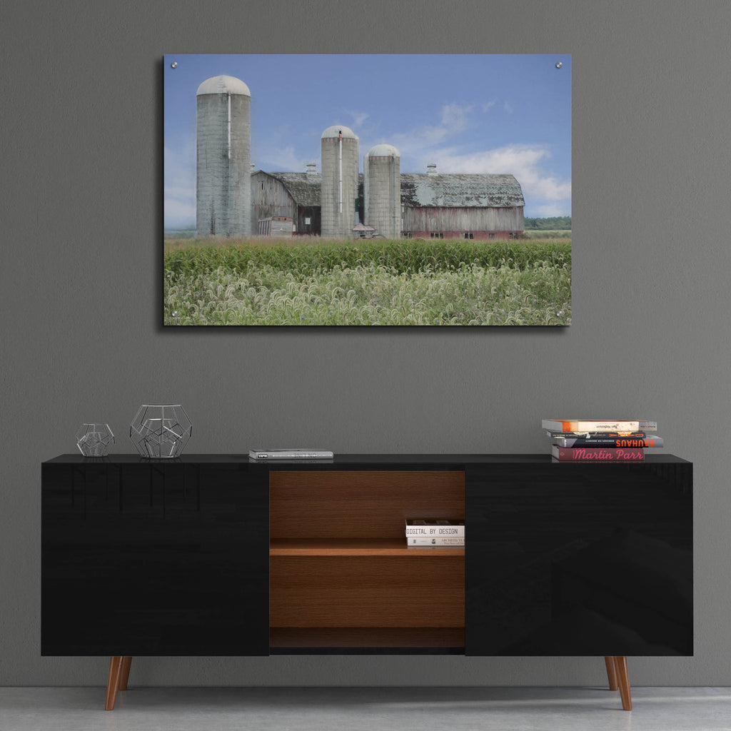 Epic Art 'Long Point Barn' by Lori Deiter, Acrylic Glass Wall Art,36x24