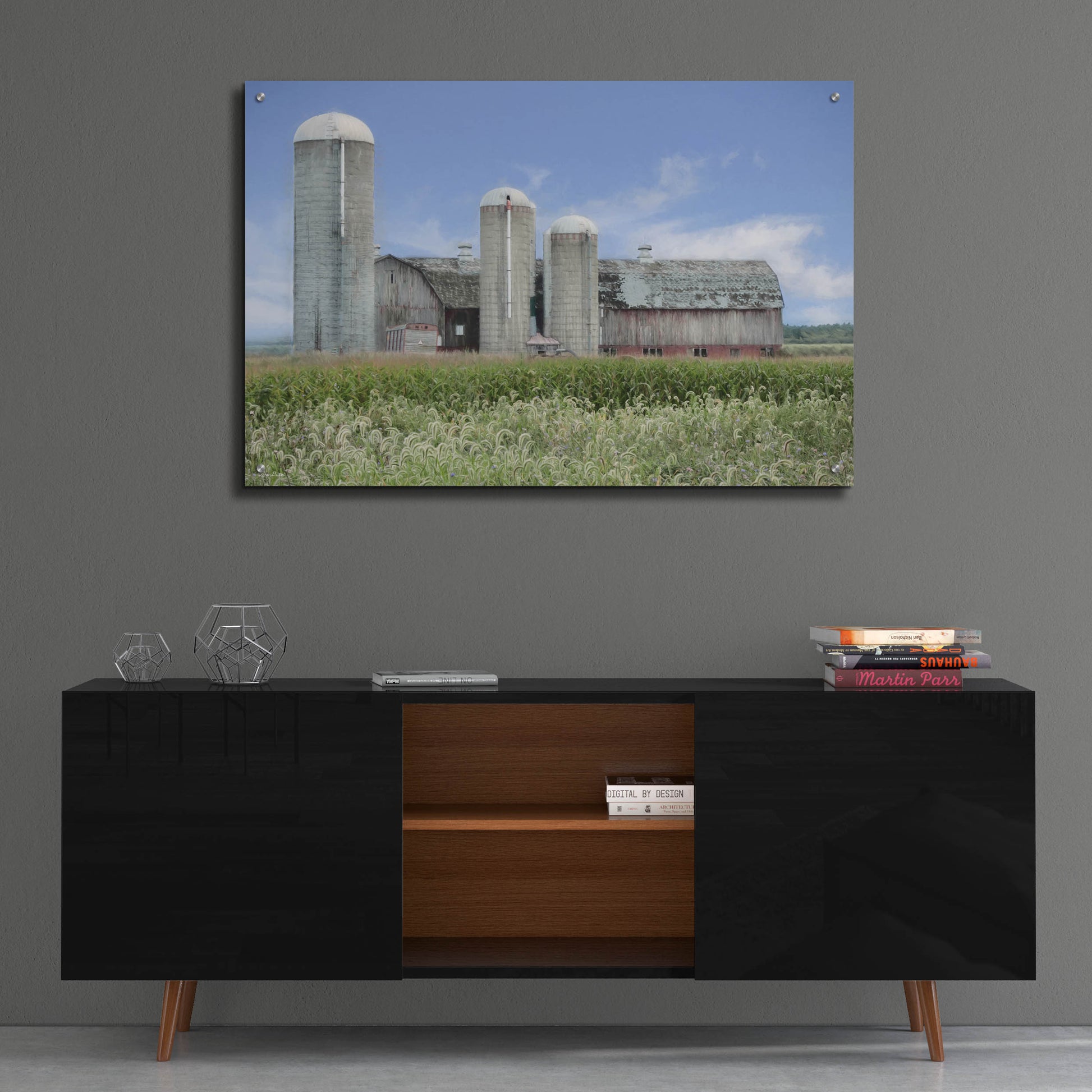 Epic Art 'Long Point Barn' by Lori Deiter, Acrylic Glass Wall Art,36x24