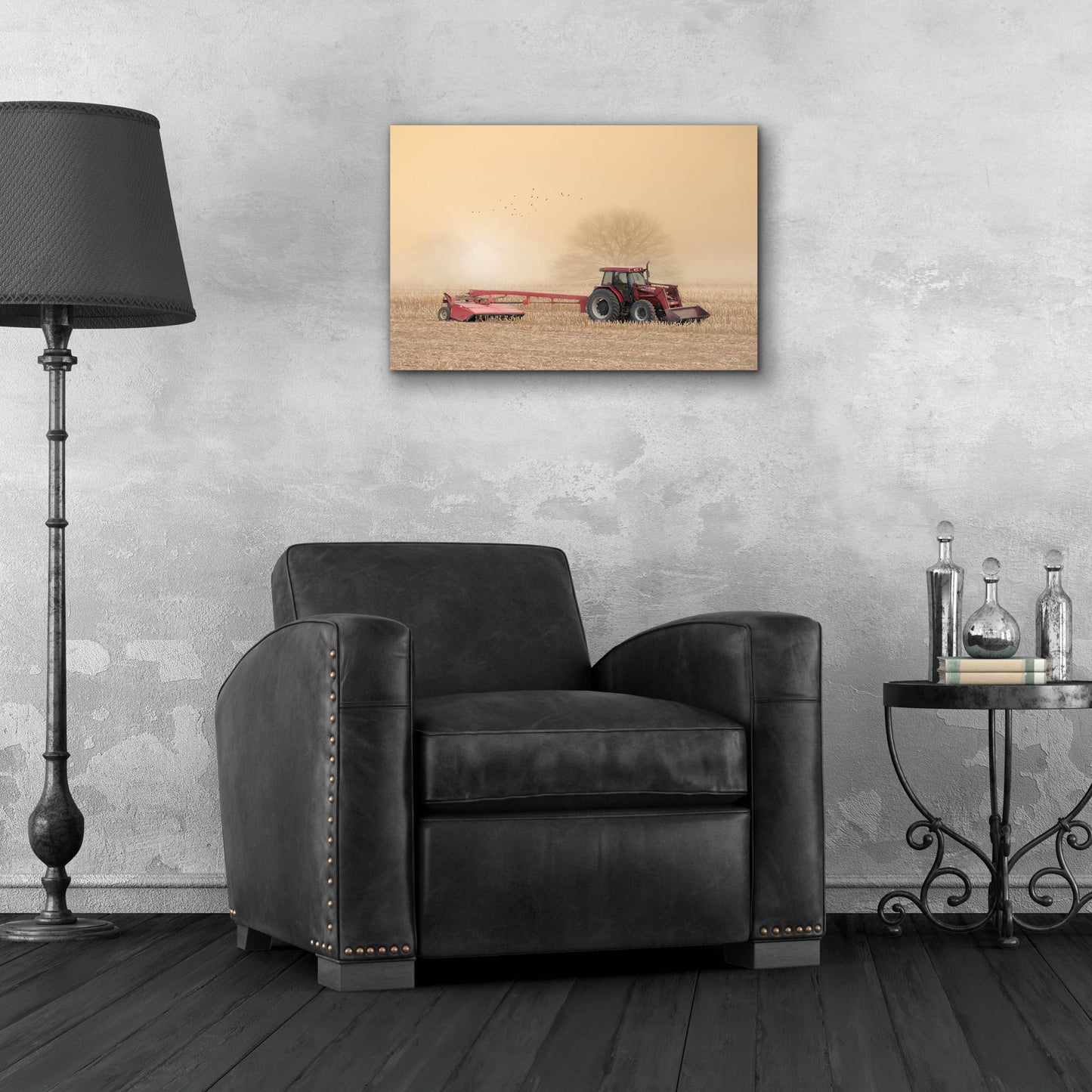 Epic Art 'Foggy Morning in the Field' by Lori Deiter, Acrylic Glass Wall Art,24x16