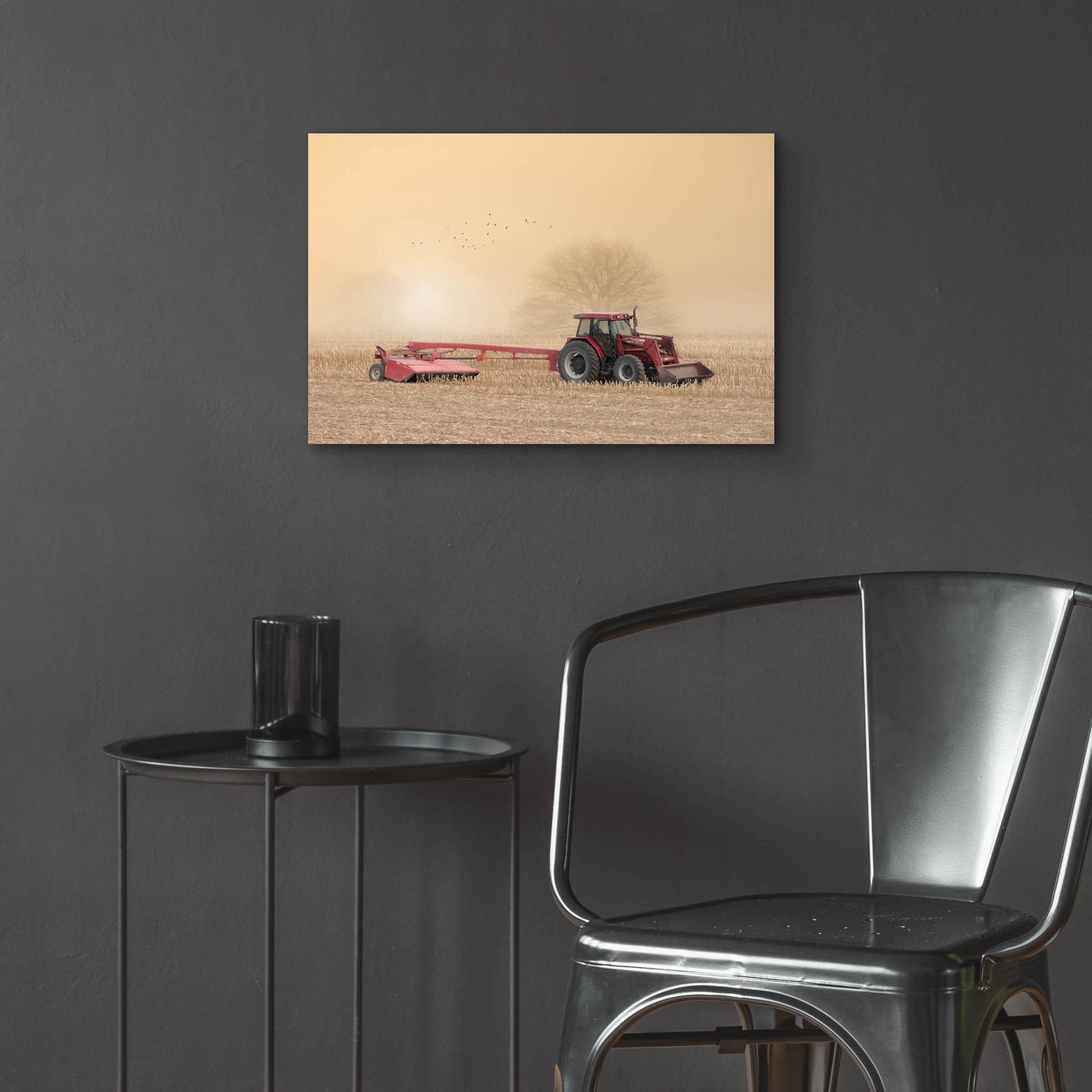 Epic Art 'Foggy Morning in the Field' by Lori Deiter, Acrylic Glass Wall Art,24x16