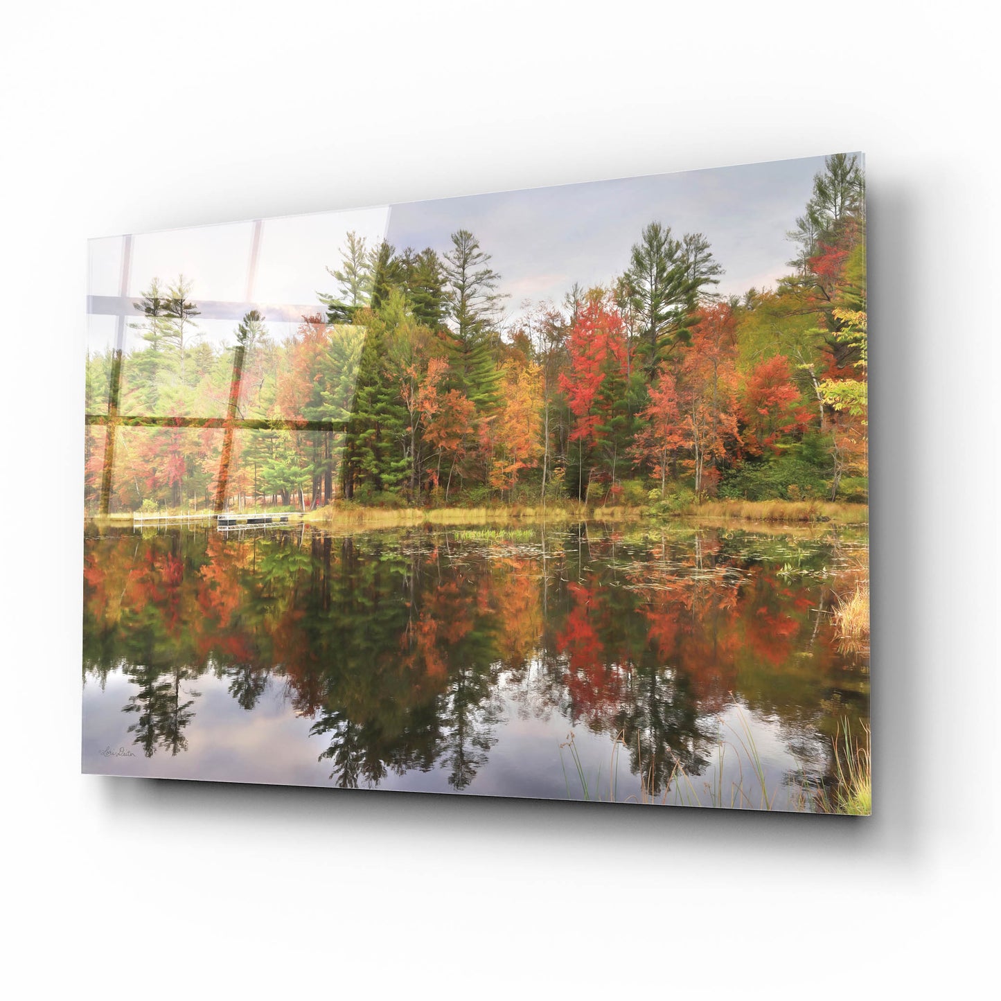 Epic Art 'Adirondacks Foliage' by Lori Deiter, Acrylic Glass Wall Art,16x12