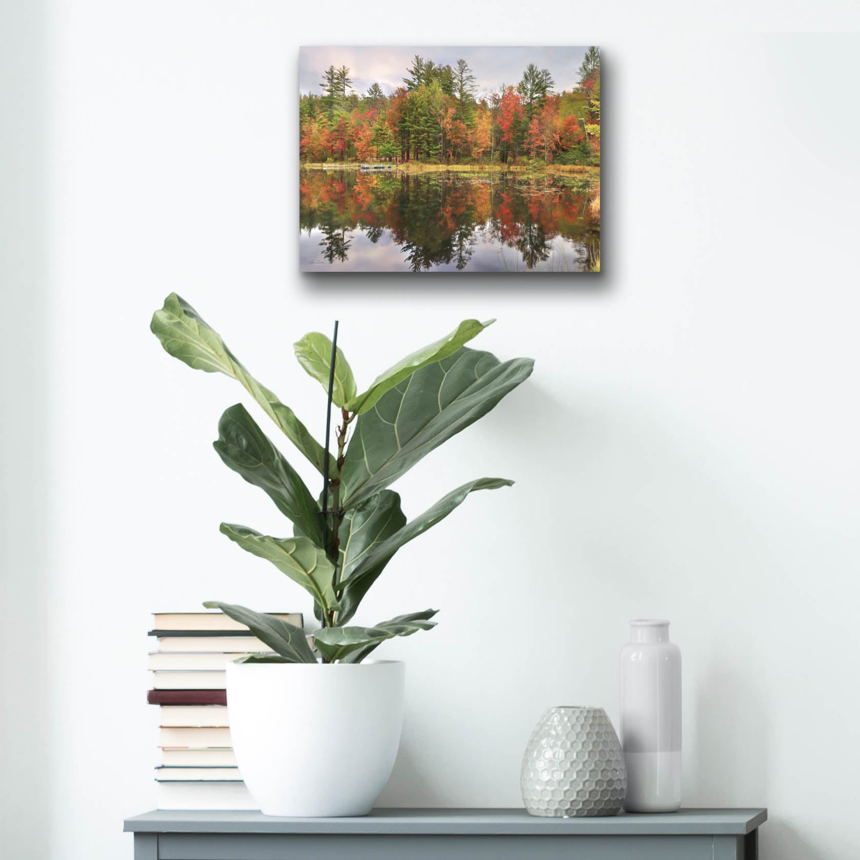 Epic Art 'Adirondacks Foliage' by Lori Deiter, Acrylic Glass Wall Art,16x12