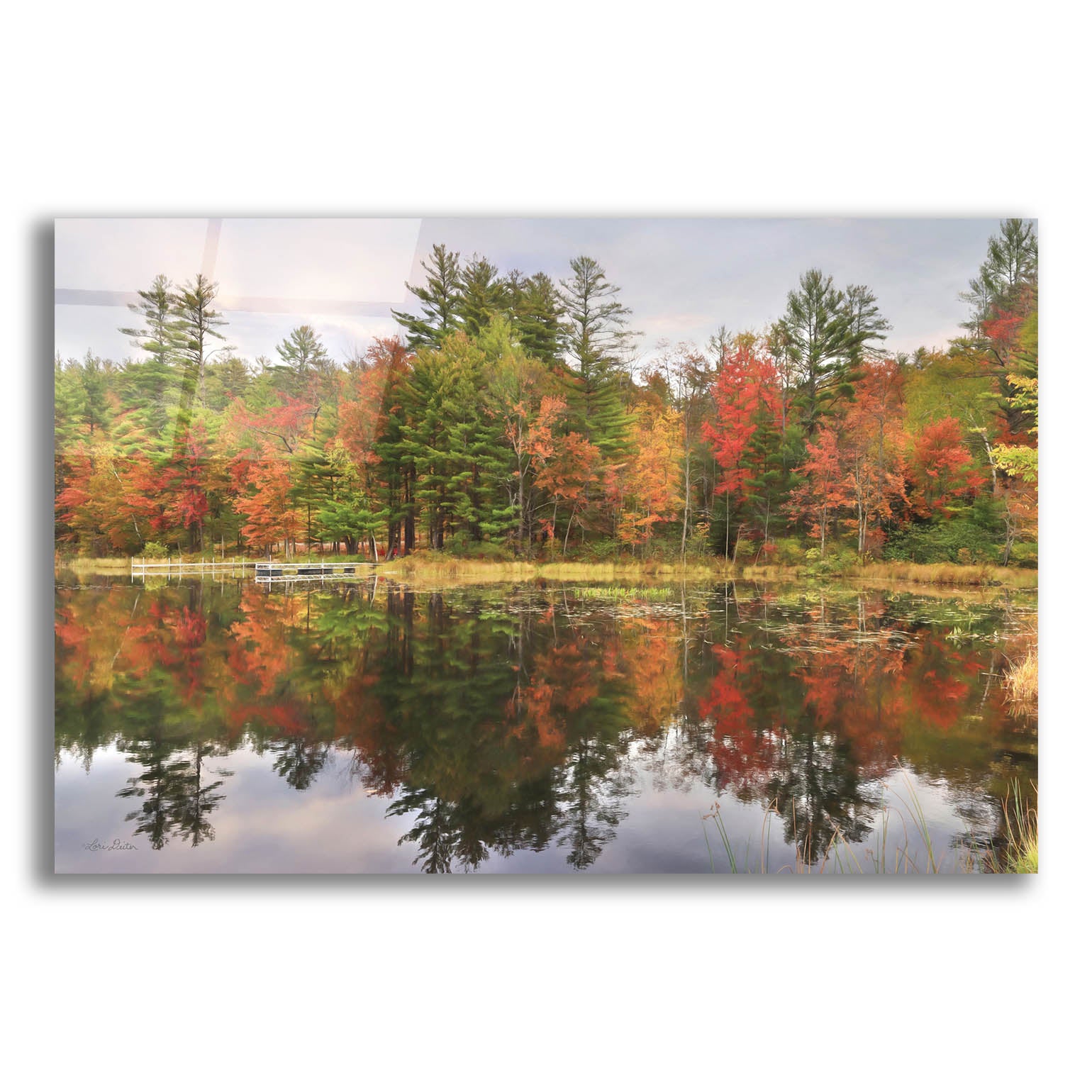 Epic Art 'Adirondacks Foliage' by Lori Deiter, Acrylic Glass Wall Art,16x12