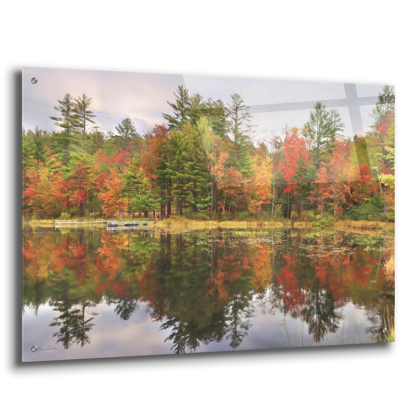 Epic Art 'Adirondacks Foliage' by Lori Deiter, Acrylic Glass Wall Art,36x24