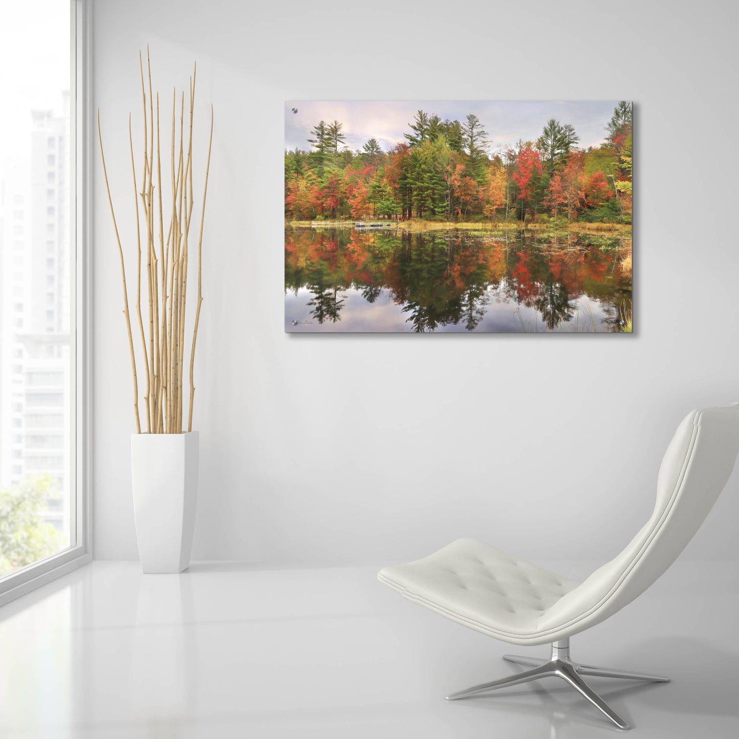 Epic Art 'Adirondacks Foliage' by Lori Deiter, Acrylic Glass Wall Art,36x24