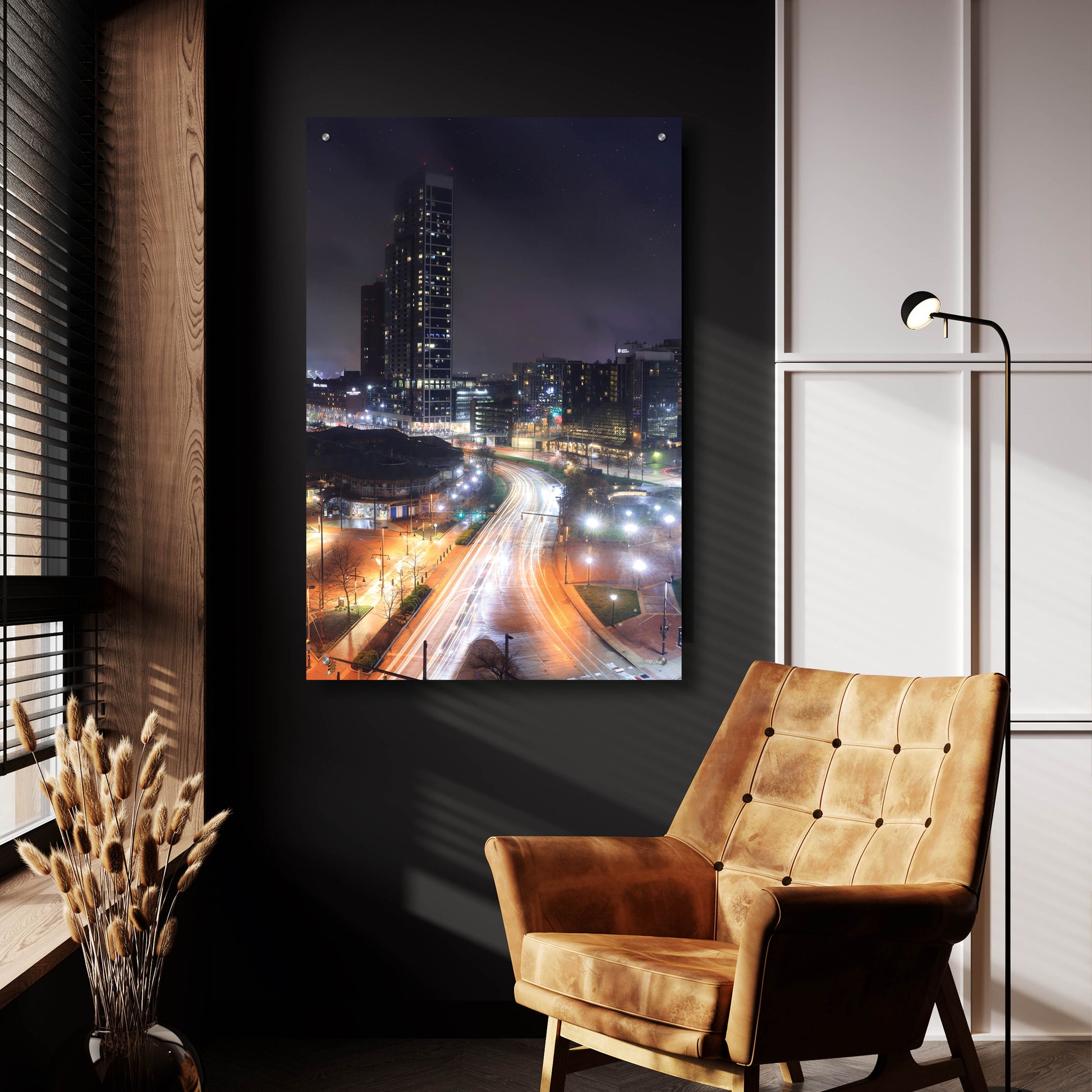 Epic Art 'Inner Harbor Lights II' by Lori Deiter, Acrylic Glass Wall Art,24x36