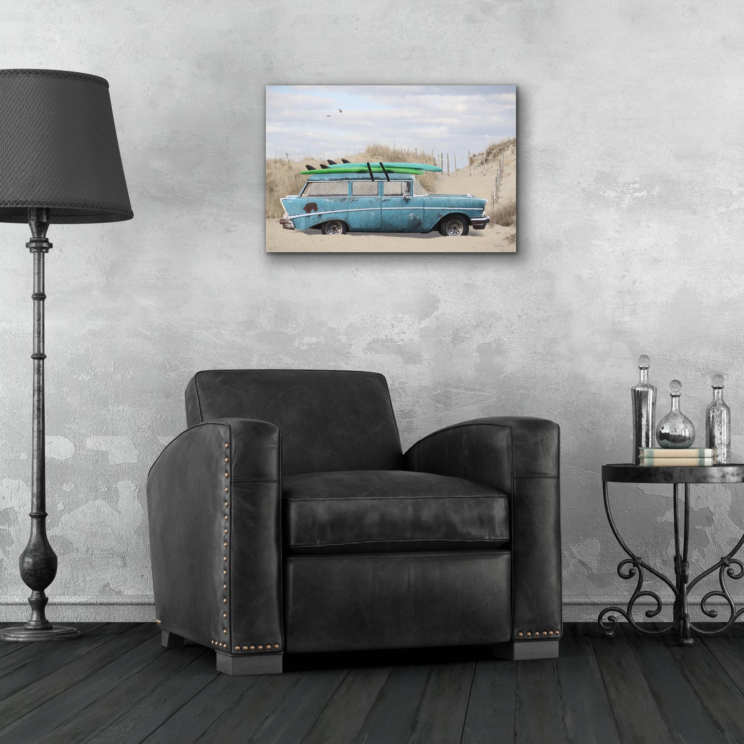 Epic Art 'Surf's Up Too' by Lori Deiter, Acrylic Glass Wall Art,24x16