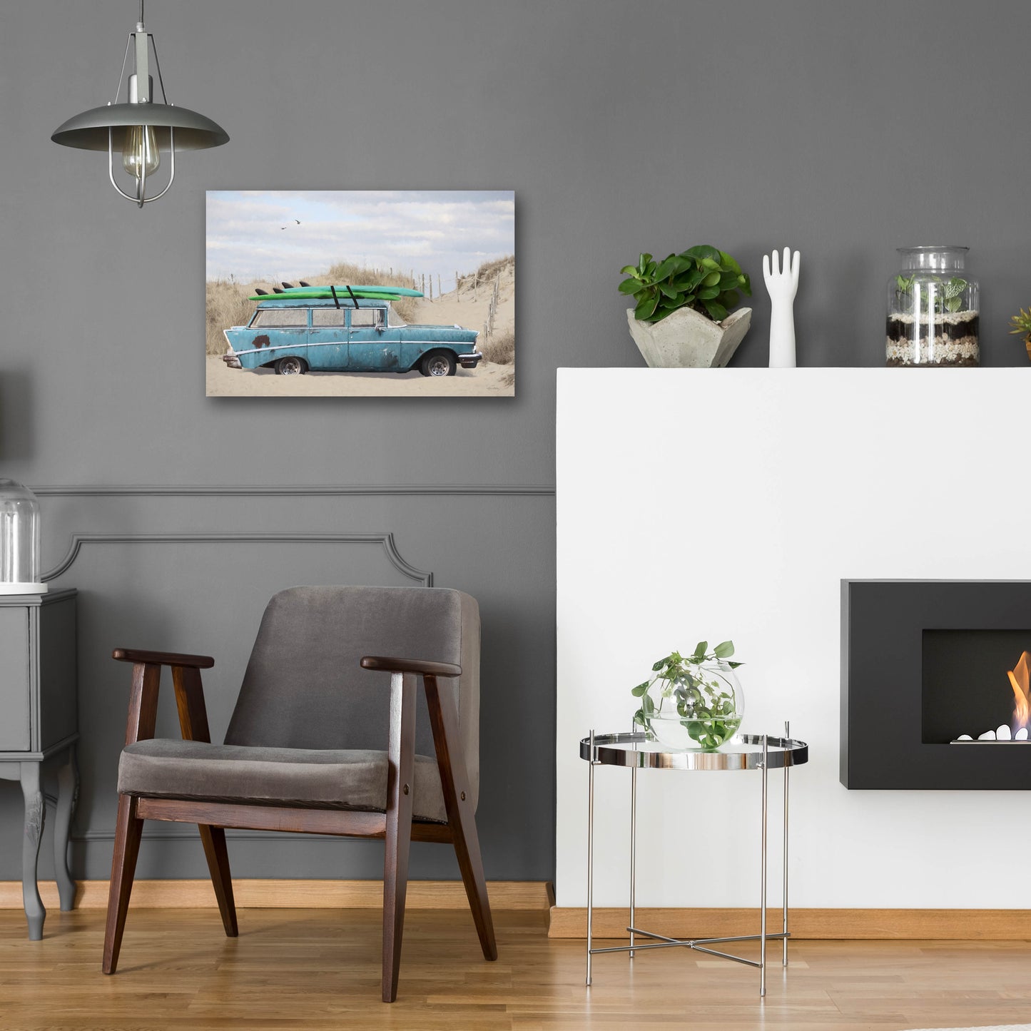 Epic Art 'Surf's Up Too' by Lori Deiter, Acrylic Glass Wall Art,24x16