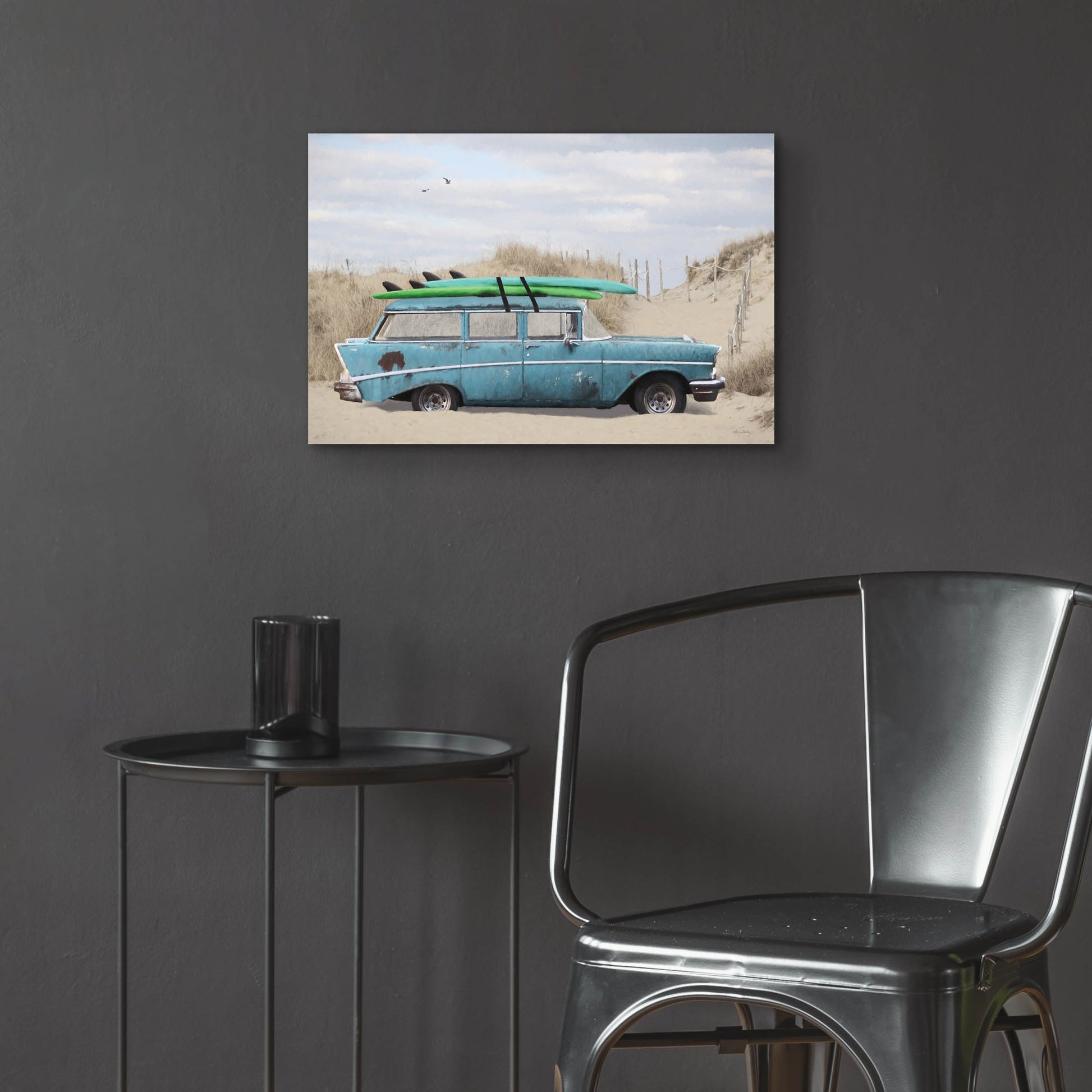 Epic Art 'Surf's Up Too' by Lori Deiter, Acrylic Glass Wall Art,24x16
