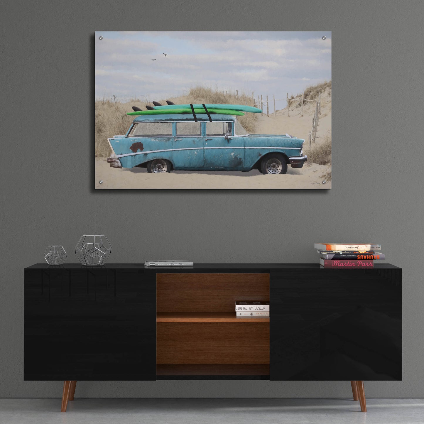 Epic Art 'Surf's Up Too' by Lori Deiter, Acrylic Glass Wall Art,36x24