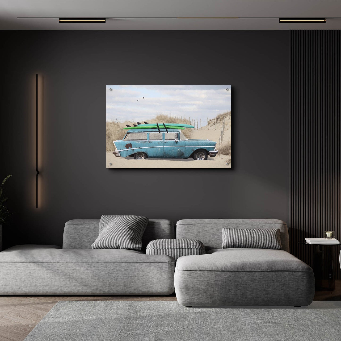 Epic Art 'Surf's Up Too' by Lori Deiter, Acrylic Glass Wall Art,36x24
