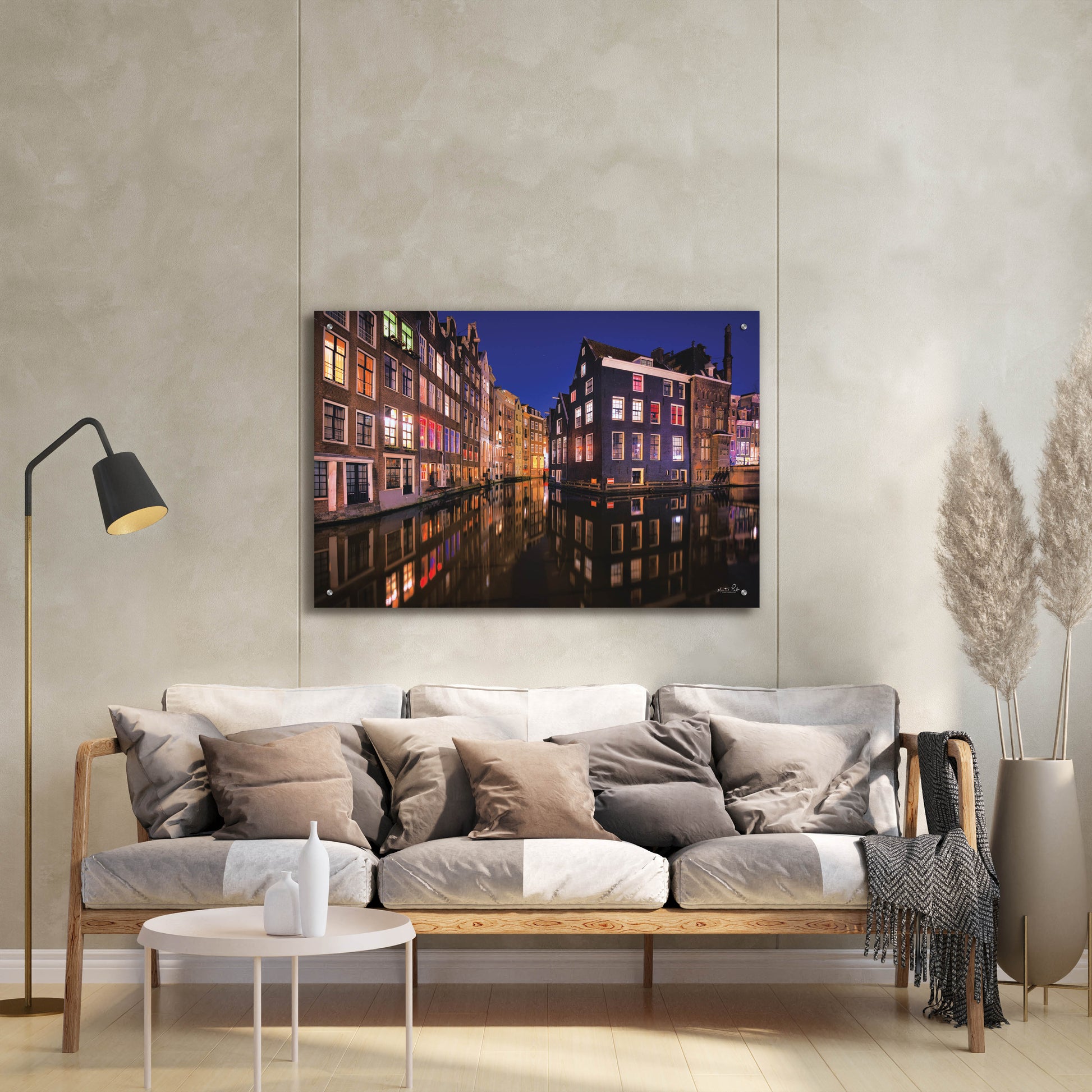 Epic Art 'Building Row Reflections 3' by Martin Podt, Acrylic Glass Wall Art,36x24