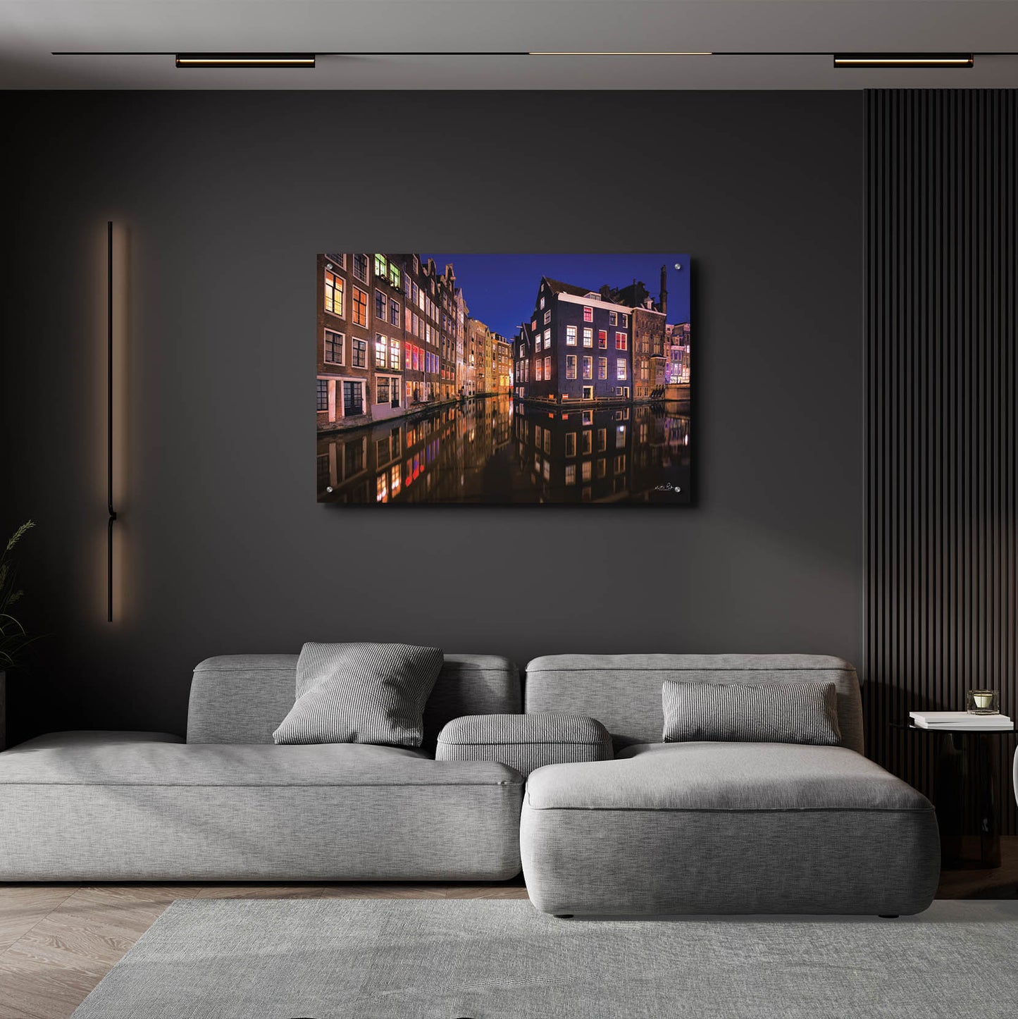 Epic Art 'Building Row Reflections 3' by Martin Podt, Acrylic Glass Wall Art,36x24