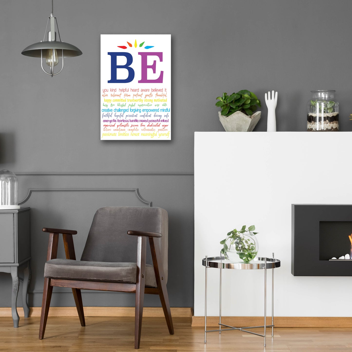 Epic Art 'Be You' by Lauren Rader, Acrylic Glass Wall Art,16x24