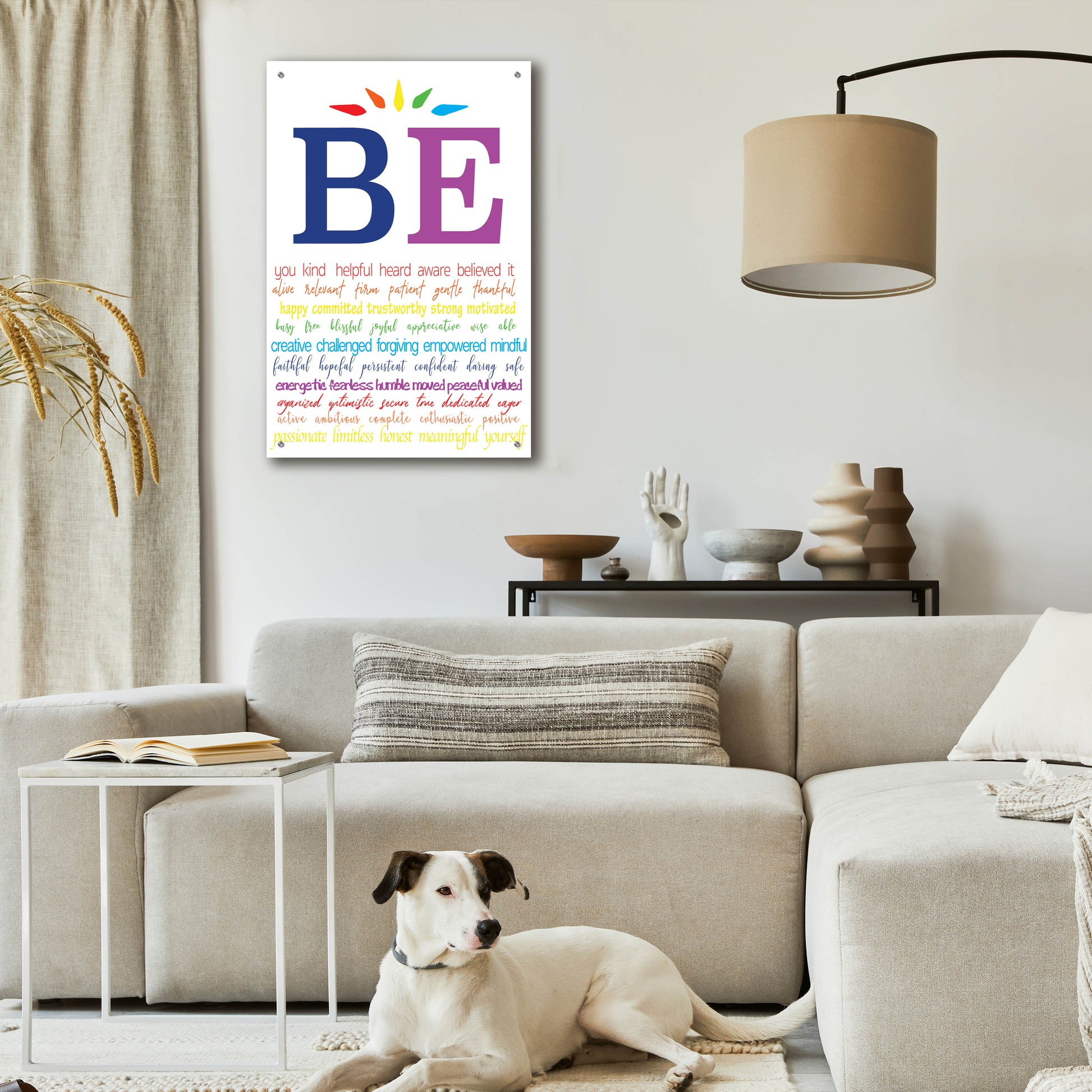 Epic Art 'Be You' by Lauren Rader, Acrylic Glass Wall Art,24x36