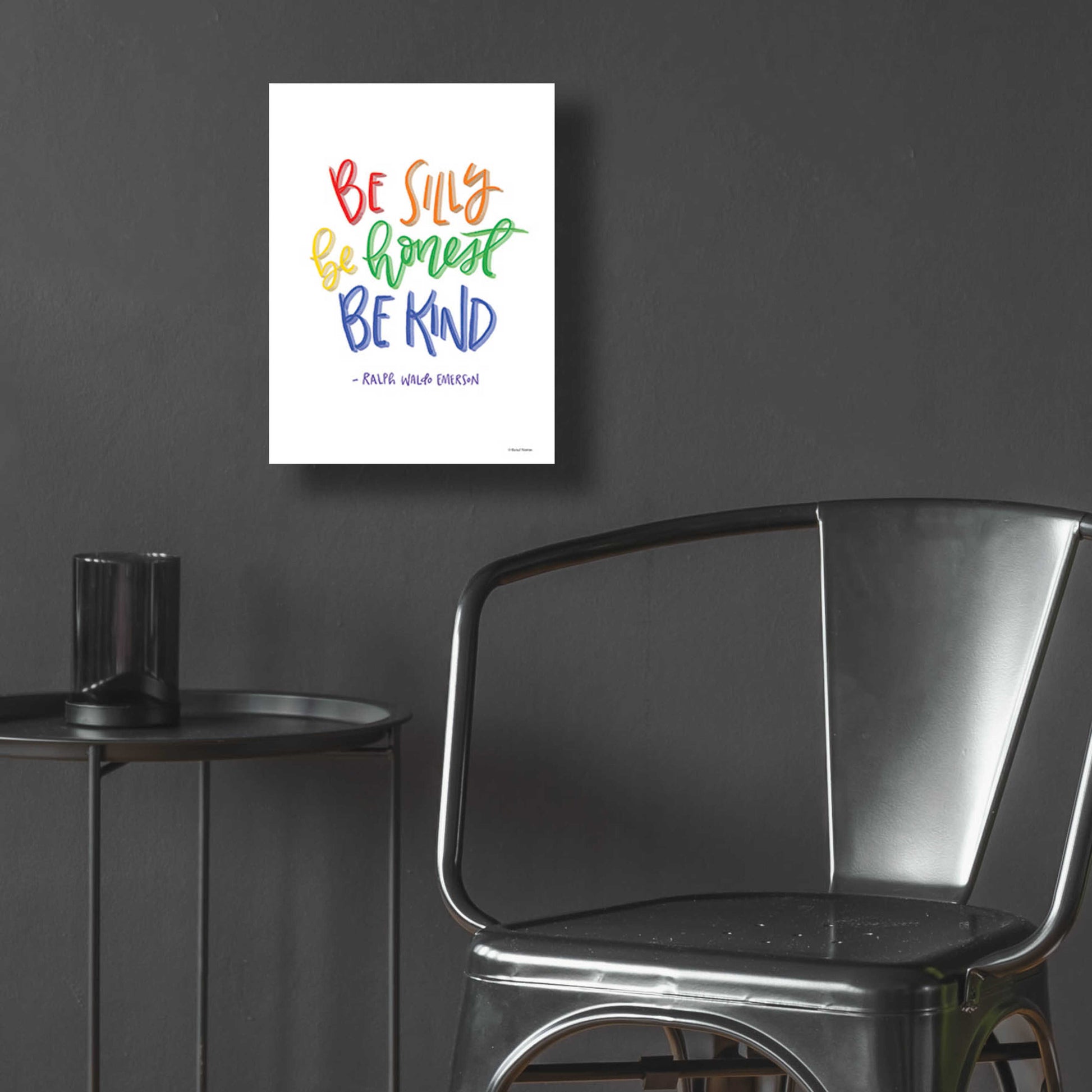 Epic Art 'Be Silly, Honest and Kind' by Rachel Nieman, Acrylic Glass Wall Art,12x16