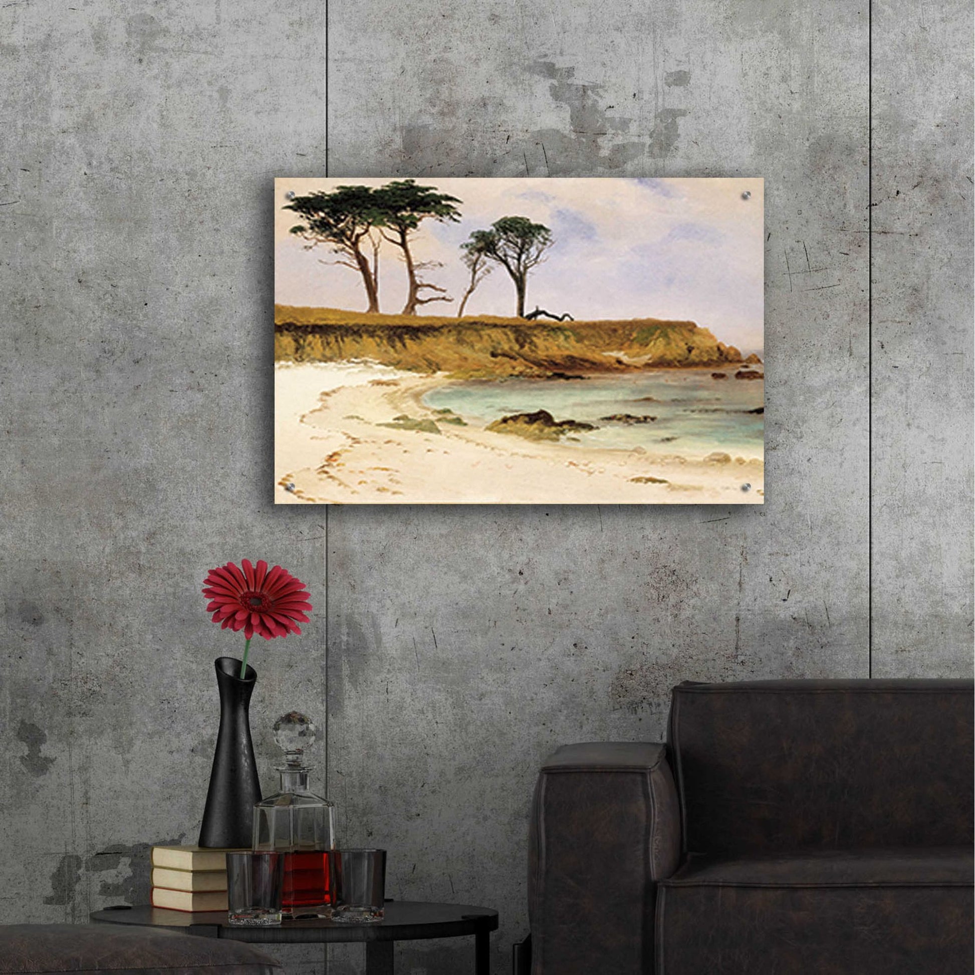 Epic Art 'Along the Coast' by Stellar Design Studio, Acrylic Glass Wall Art,36x24