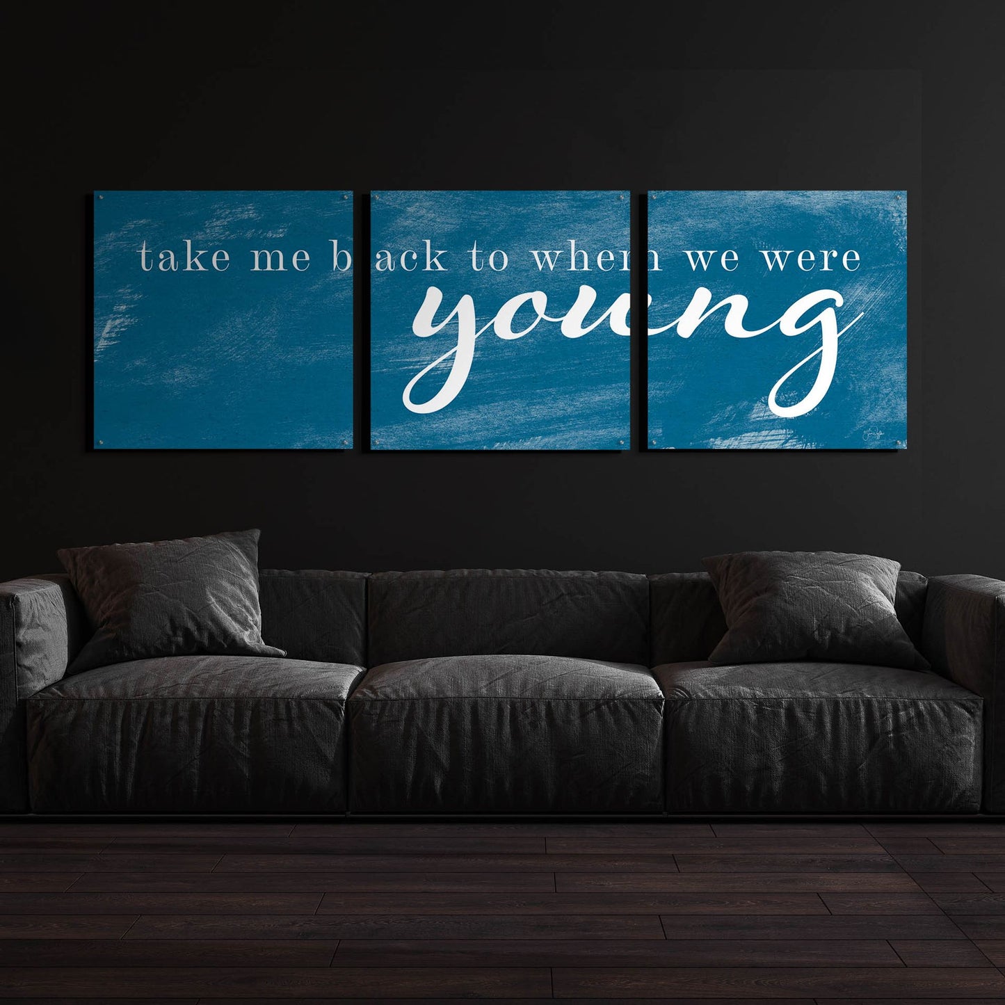 Epic Art 'When We Were Young' by Yass Naffas Designs, Acrylic Glass Wall Art, 3 Piece Set,108x36