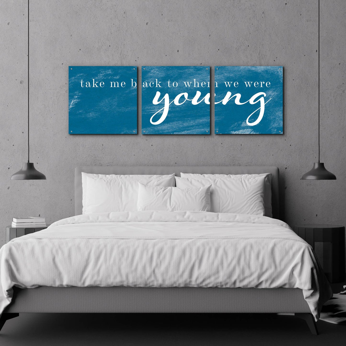 Epic Art 'When We Were Young' by Yass Naffas Designs, Acrylic Glass Wall Art, 3 Piece Set,72x24