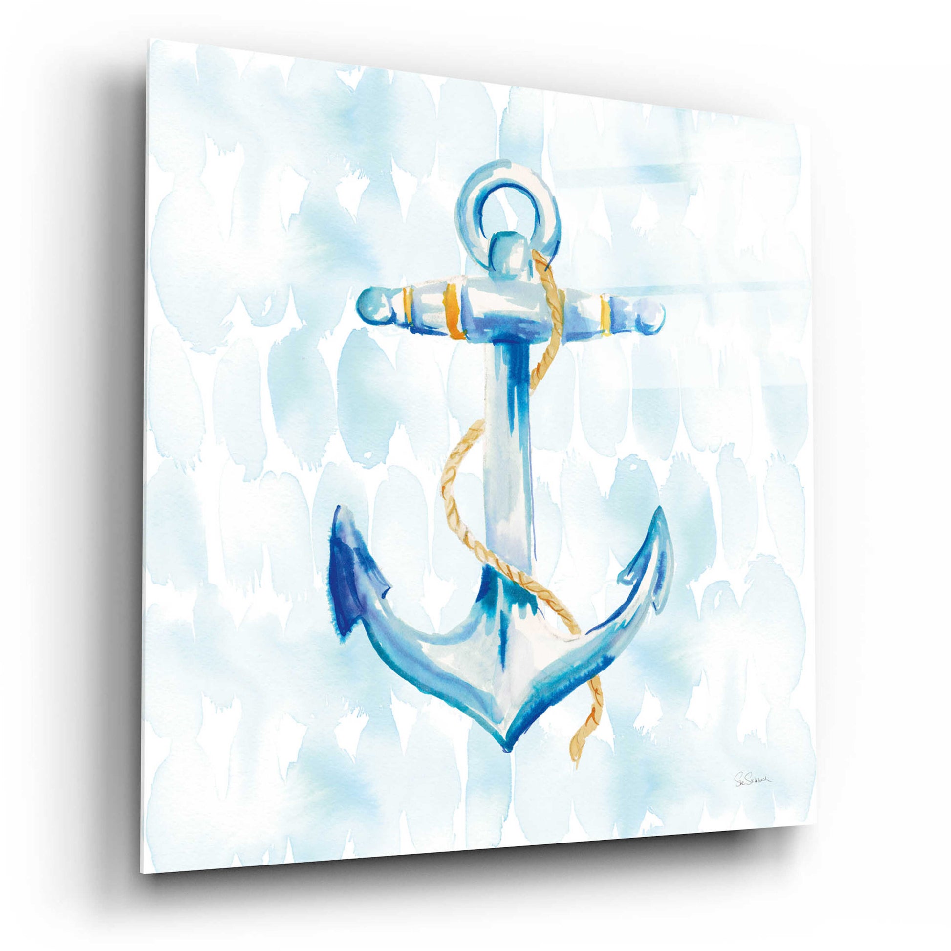 Epic Art 'Anchor Dots II' by Sue Schlabach, Acrylic Glass Wall Art,12x12