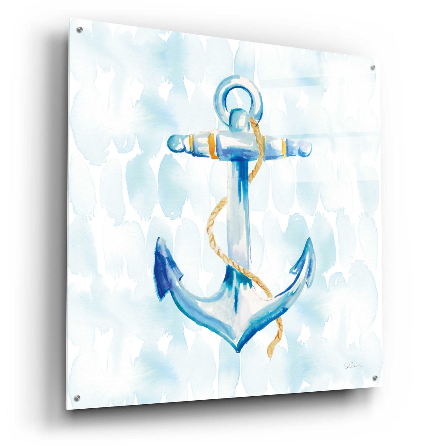 Epic Art 'Anchor Dots II' by Sue Schlabach, Acrylic Glass Wall Art,36x36