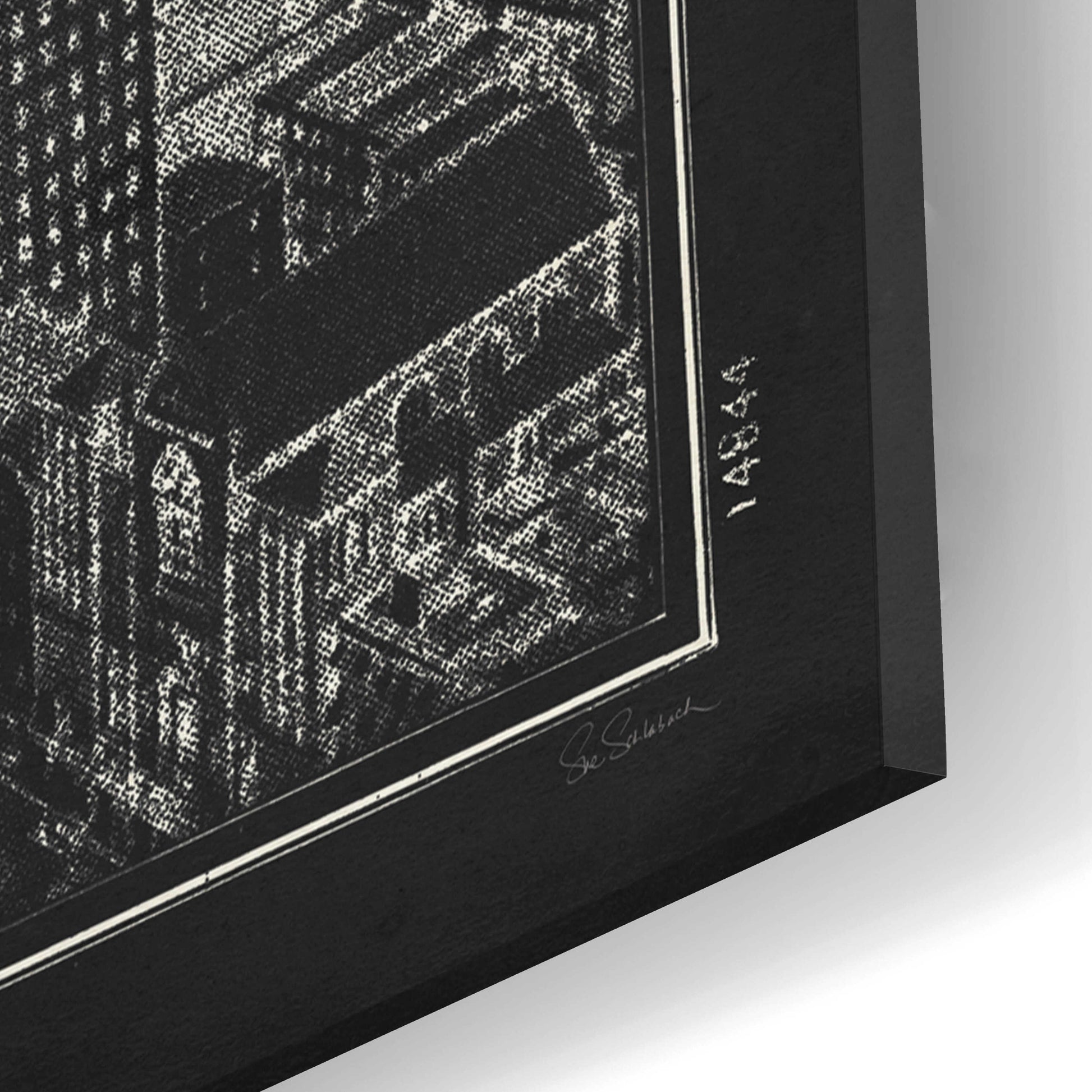 Epic Art 'Blueprint Map New York Chrysler Building Black' by Sue Schlabach, Acrylic Glass Wall Art,12x16