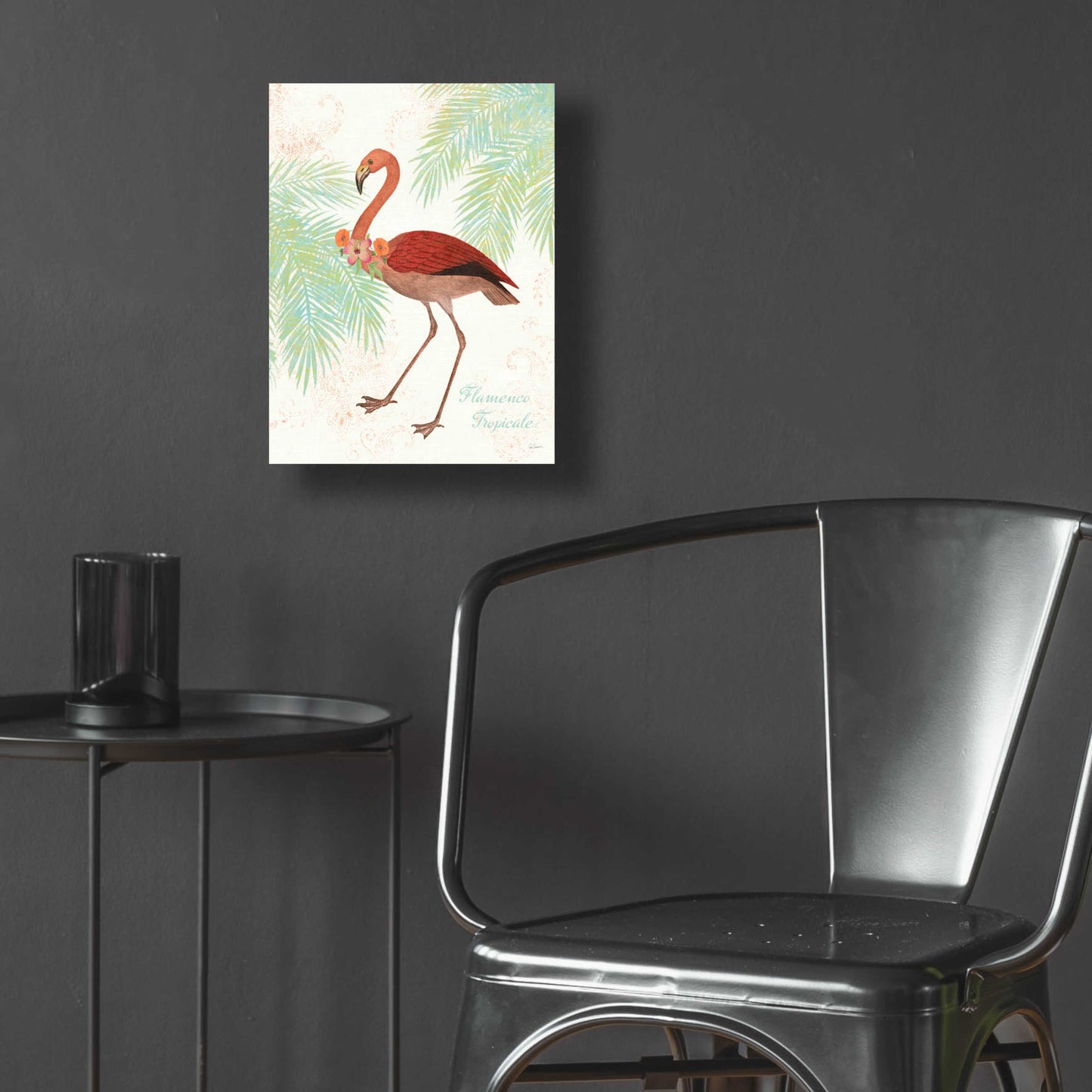 Epic Art 'Flamingo Tropicale II' by Sue Schlabach, Acrylic Glass Wall Art,12x16