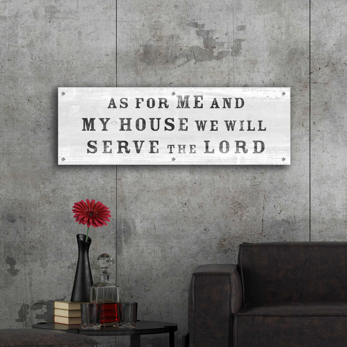 Epic Art 'Signs of Faith IV' by Sue Schlabach, Acrylic Glass Wall Art,48x16
