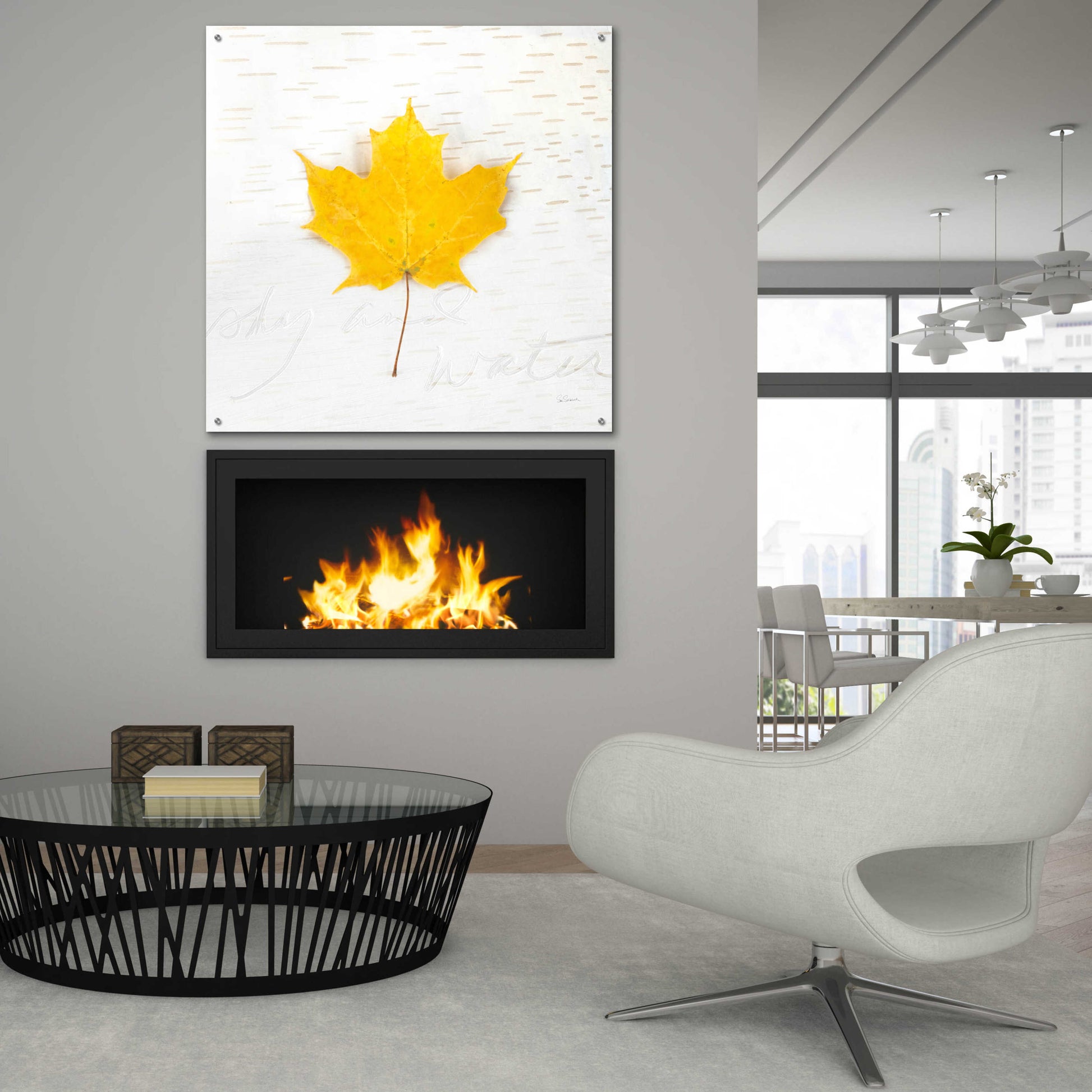 Epic Art 'Autumn Colors II' by Sue Schlabach, Acrylic Glass Wall Art,36x36