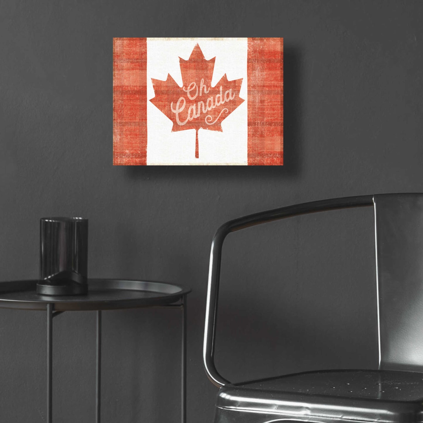 Epic Art 'Oh Canada Flag' by Sue Schlabach, Acrylic Glass Wall Art,16x12