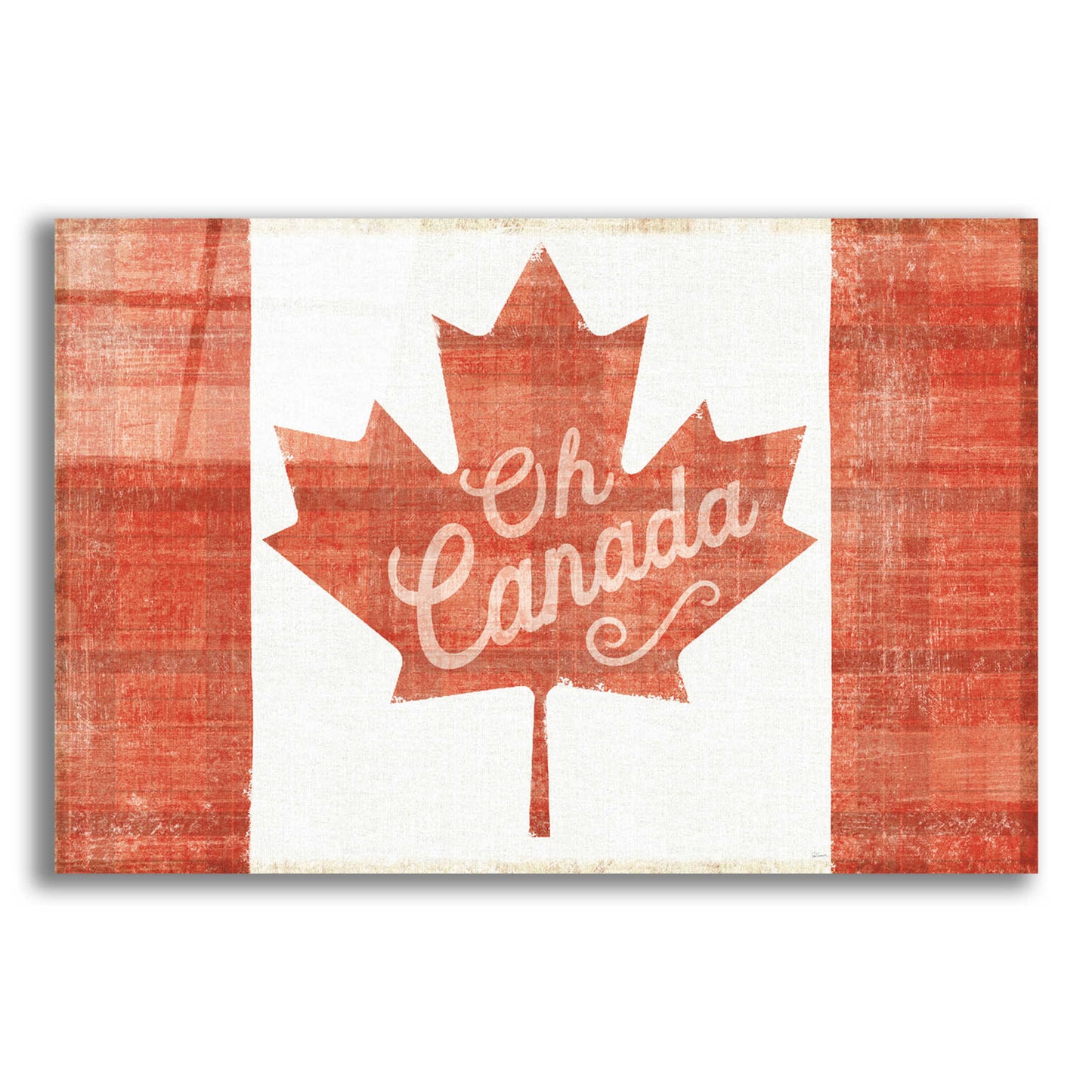 Epic Art 'Oh Canada Flag' by Sue Schlabach, Acrylic Glass Wall Art,16x12