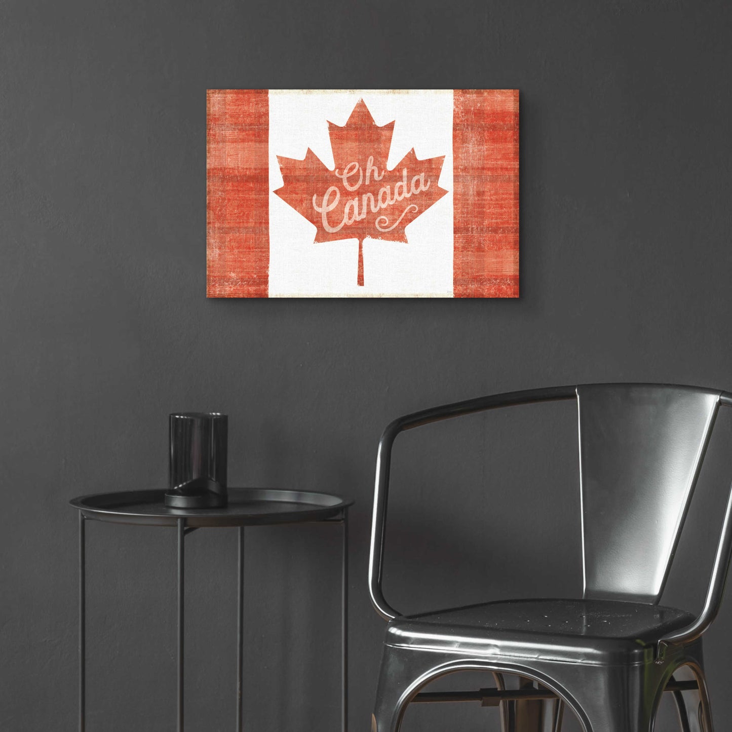 Epic Art 'Oh Canada Flag' by Sue Schlabach, Acrylic Glass Wall Art,24x16