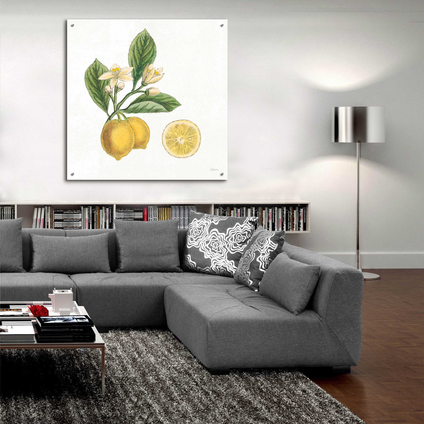 Epic Art 'Classic Citrus I' by Sue Schlabach, Acrylic Glass Wall Art,36x36