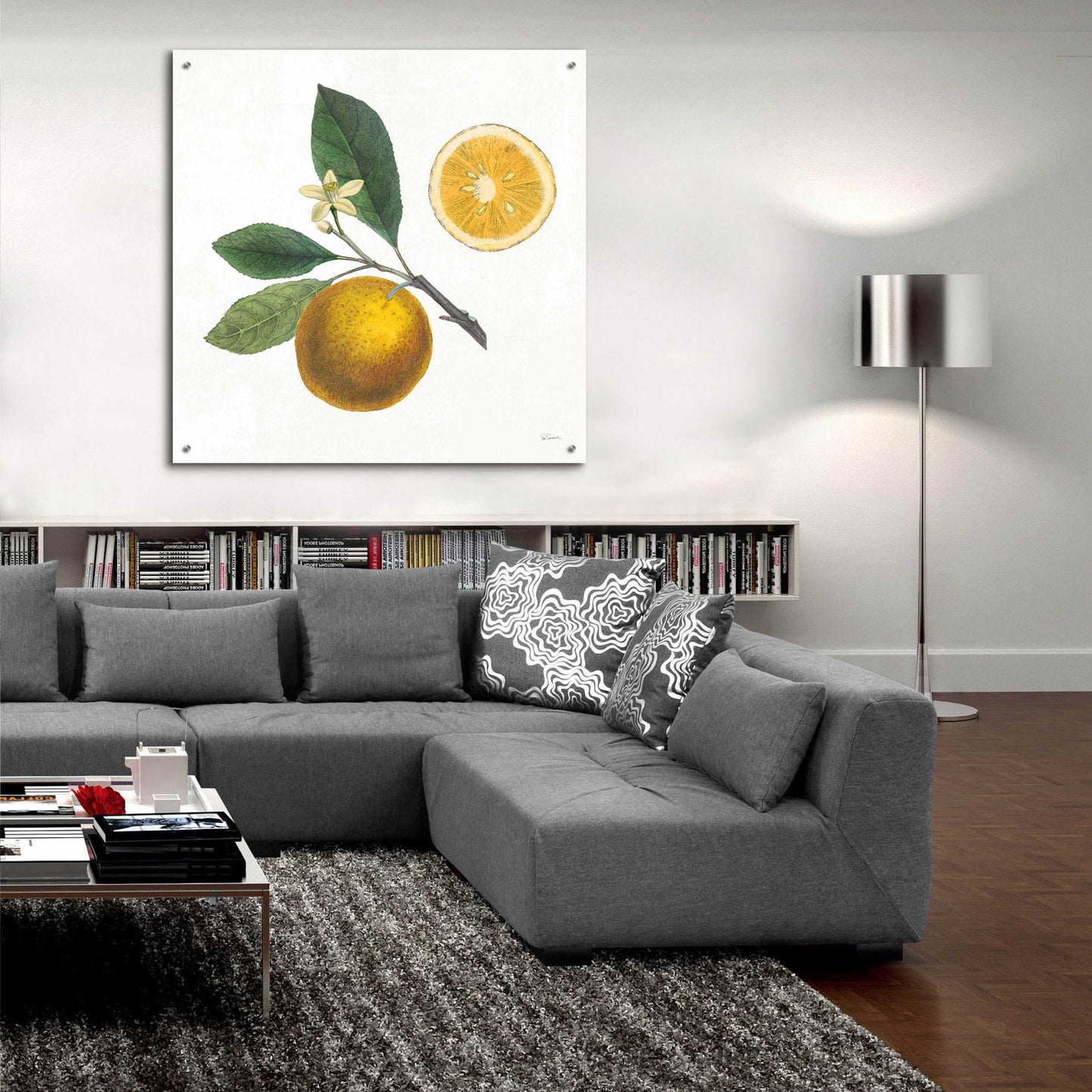 Epic Art 'Classic Citrus II' by Sue Schlabach, Acrylic Glass Wall Art,36x36