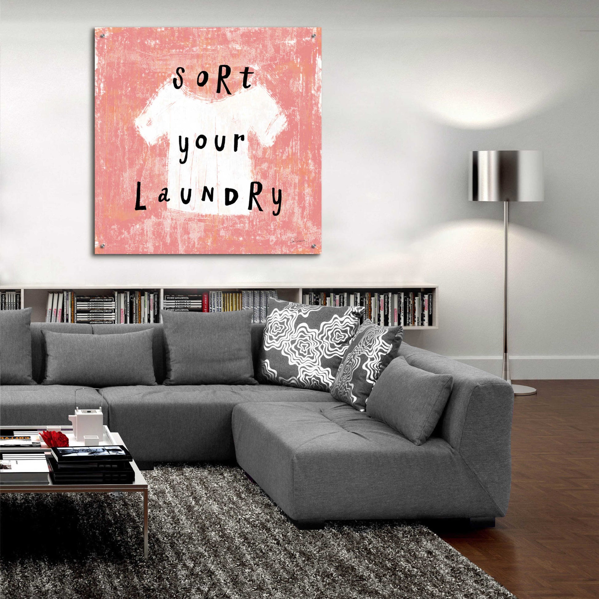 Epic Art 'Laundry Rules III' by Sue Schlabach, Acrylic Glass Wall Art,36x36