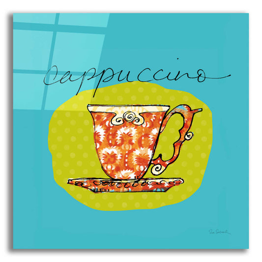 Epic Art 'Colorful Coffee Cappuccino No Border' by Sue Schlabach, Acrylic Glass Wall Art