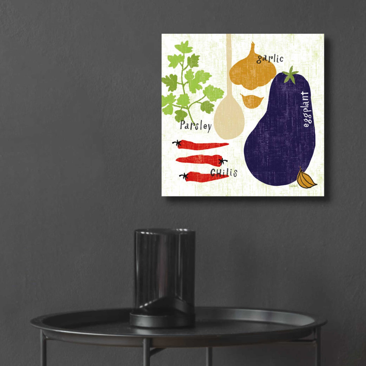 Epic Art 'Italiano Eggplant' by Sue Schlabach, Acrylic Glass Wall Art,12x12