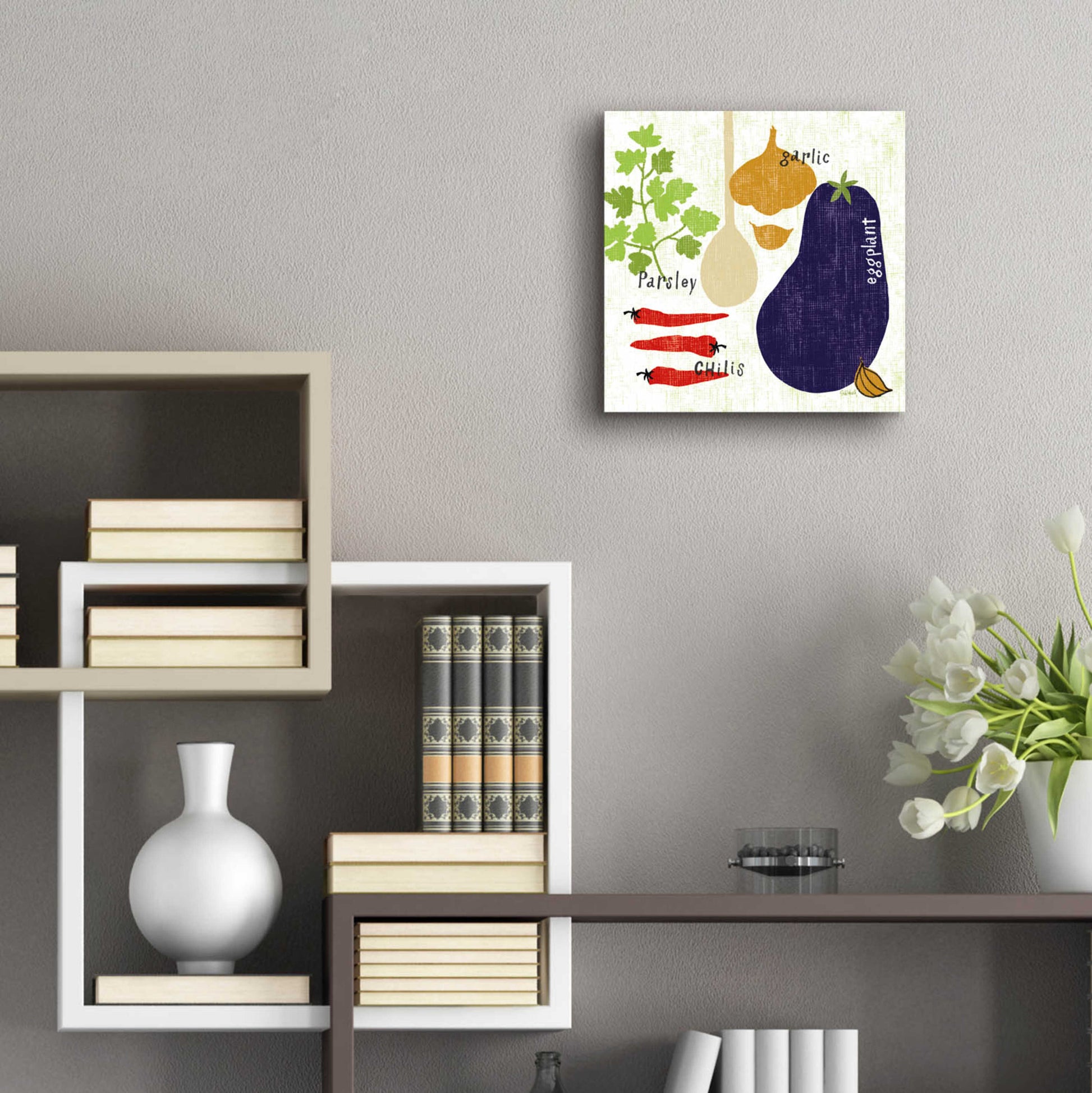 Epic Art 'Italiano Eggplant' by Sue Schlabach, Acrylic Glass Wall Art,12x12