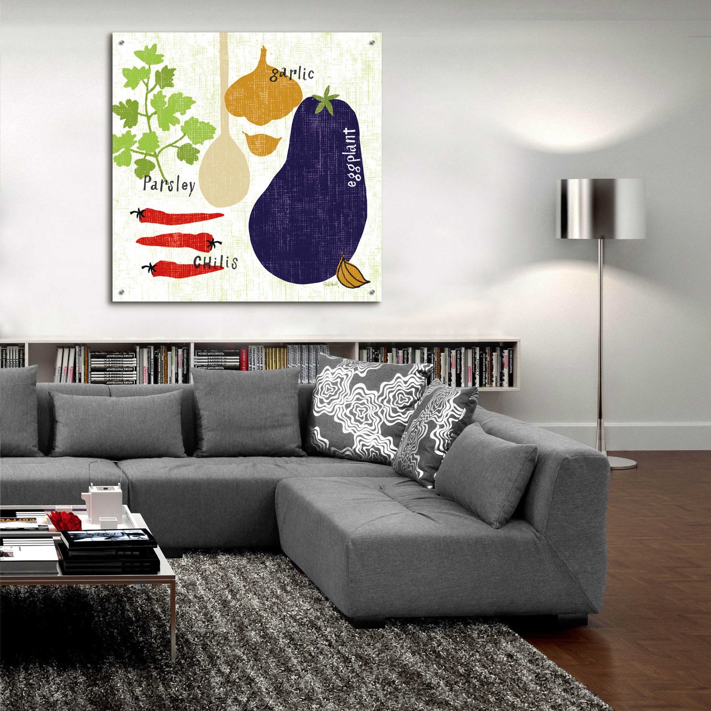 Epic Art 'Italiano Eggplant' by Sue Schlabach, Acrylic Glass Wall Art,36x36