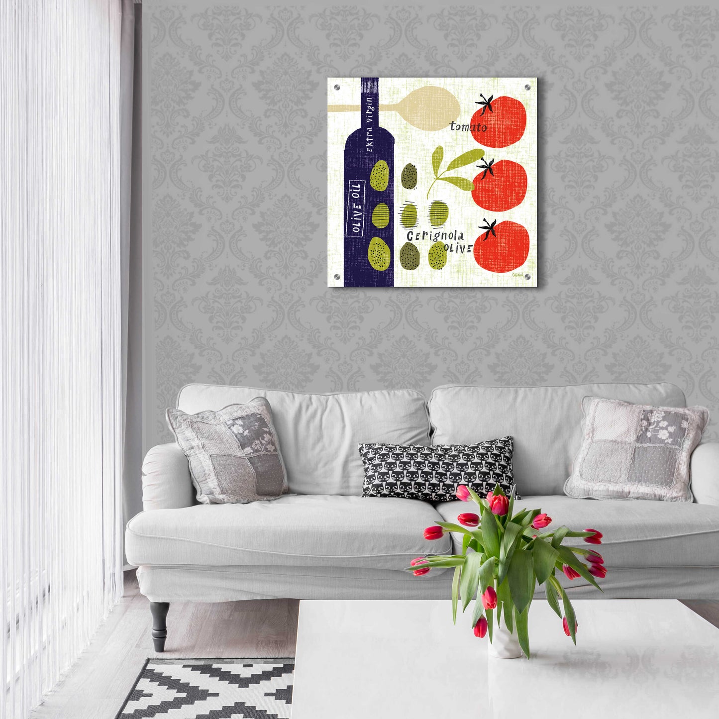 Epic Art 'Italiano Olives' by Sue Schlabach, Acrylic Glass Wall Art,24x24